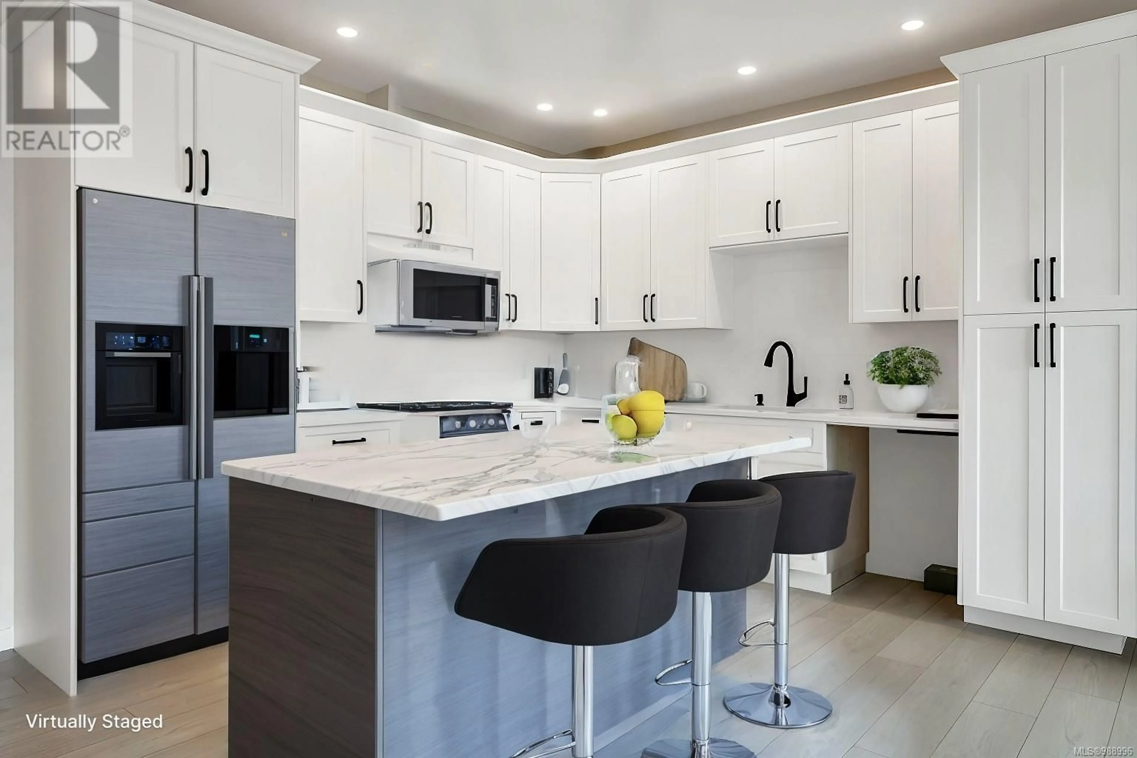 Contemporary kitchen, ceramic/tile floor for C 1820 McDonald Rd, Campbell River British Columbia V9W5K1