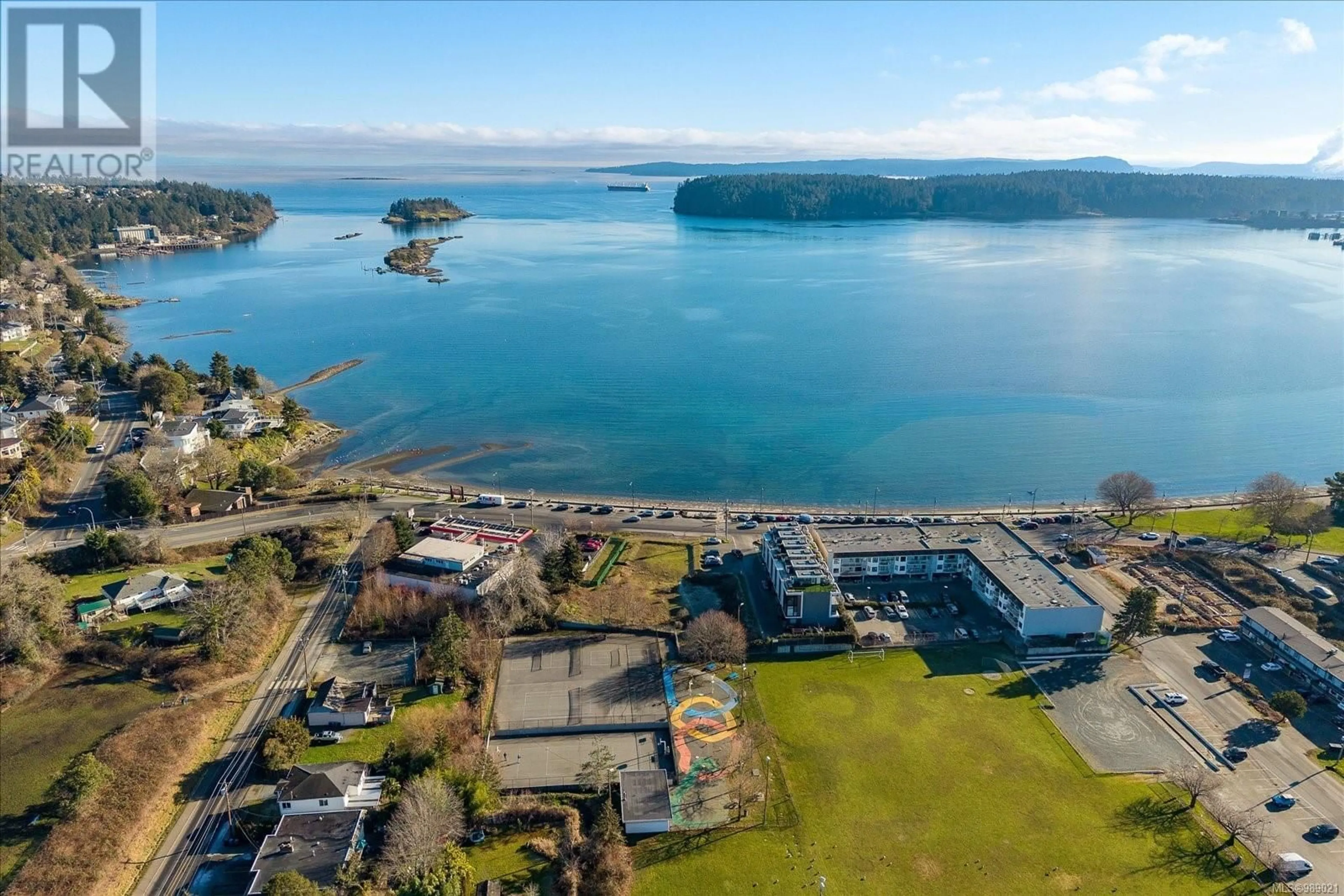 A pic from outside/outdoor area/front of a property/back of a property/a pic from drone, water/lake/river/ocean view for 2830 Haliday Cres, Nanaimo British Columbia V9S3M9