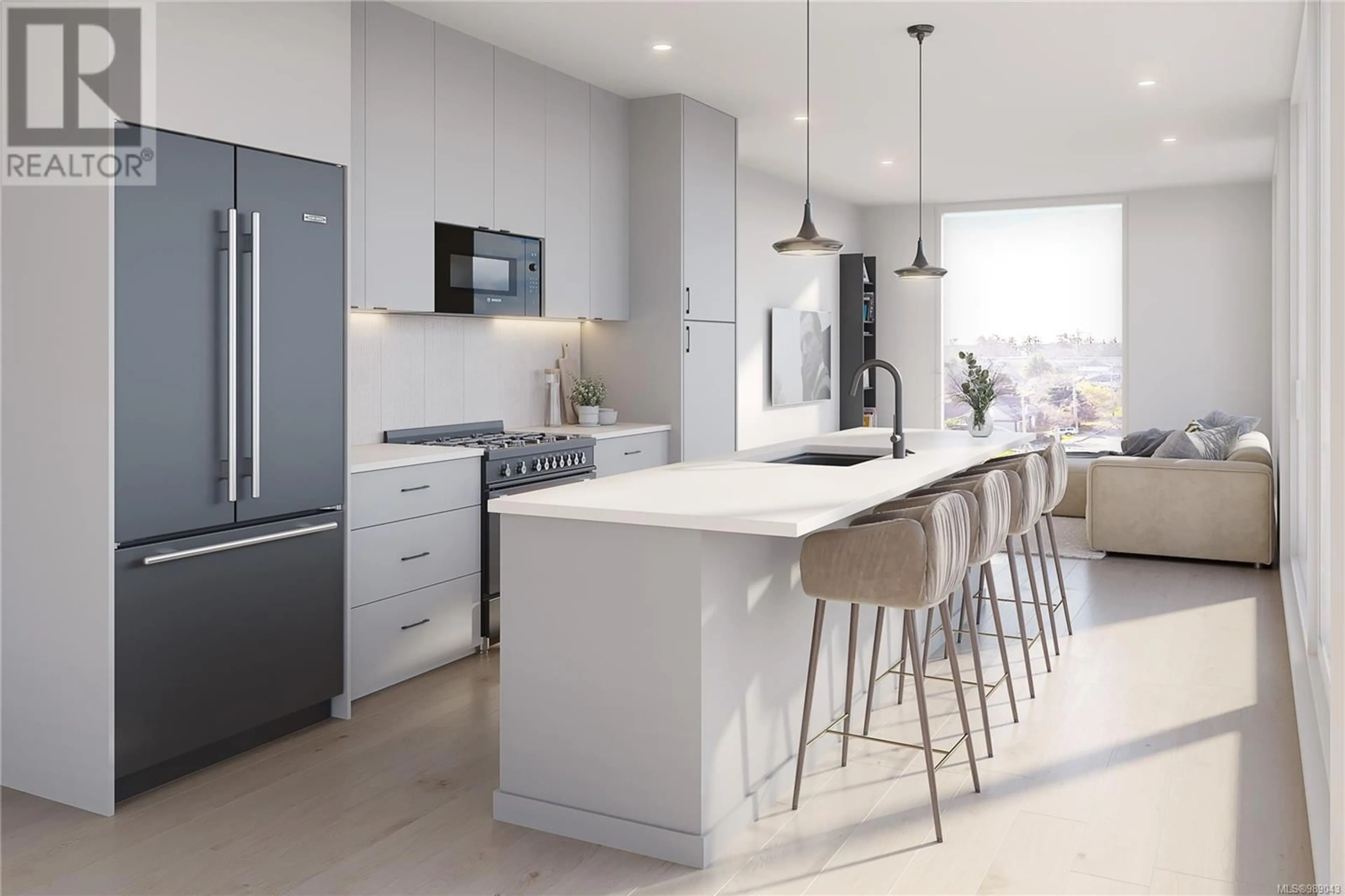 Contemporary kitchen, ceramic/tile floor for TH5 - 1102 ESQUIMALT ROAD, Esquimalt British Columbia V9A6A1
