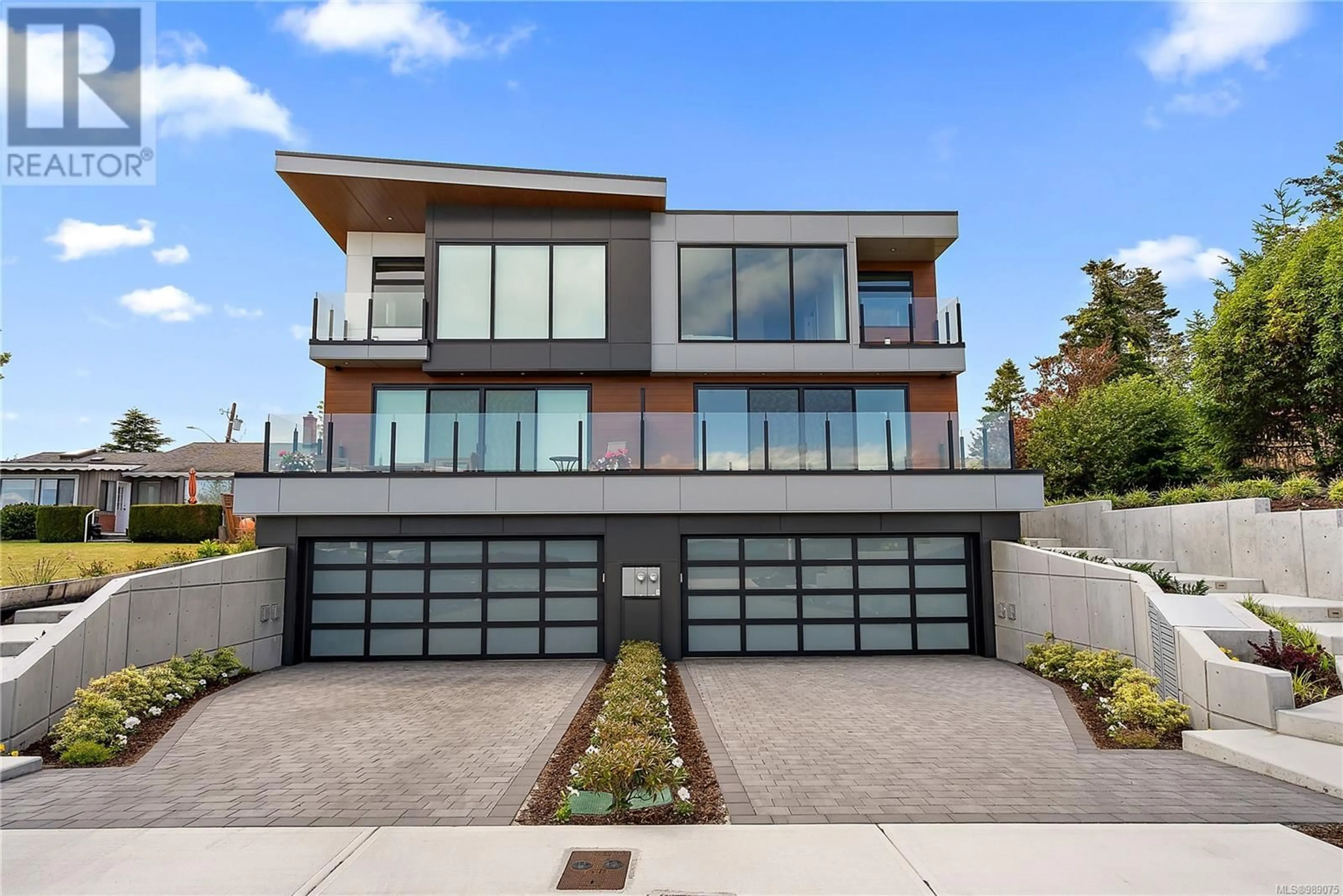 Home with brick exterior material, street for 2 - 9360 LOCHSIDE DRIVE, Sidney British Columbia V8L1N7