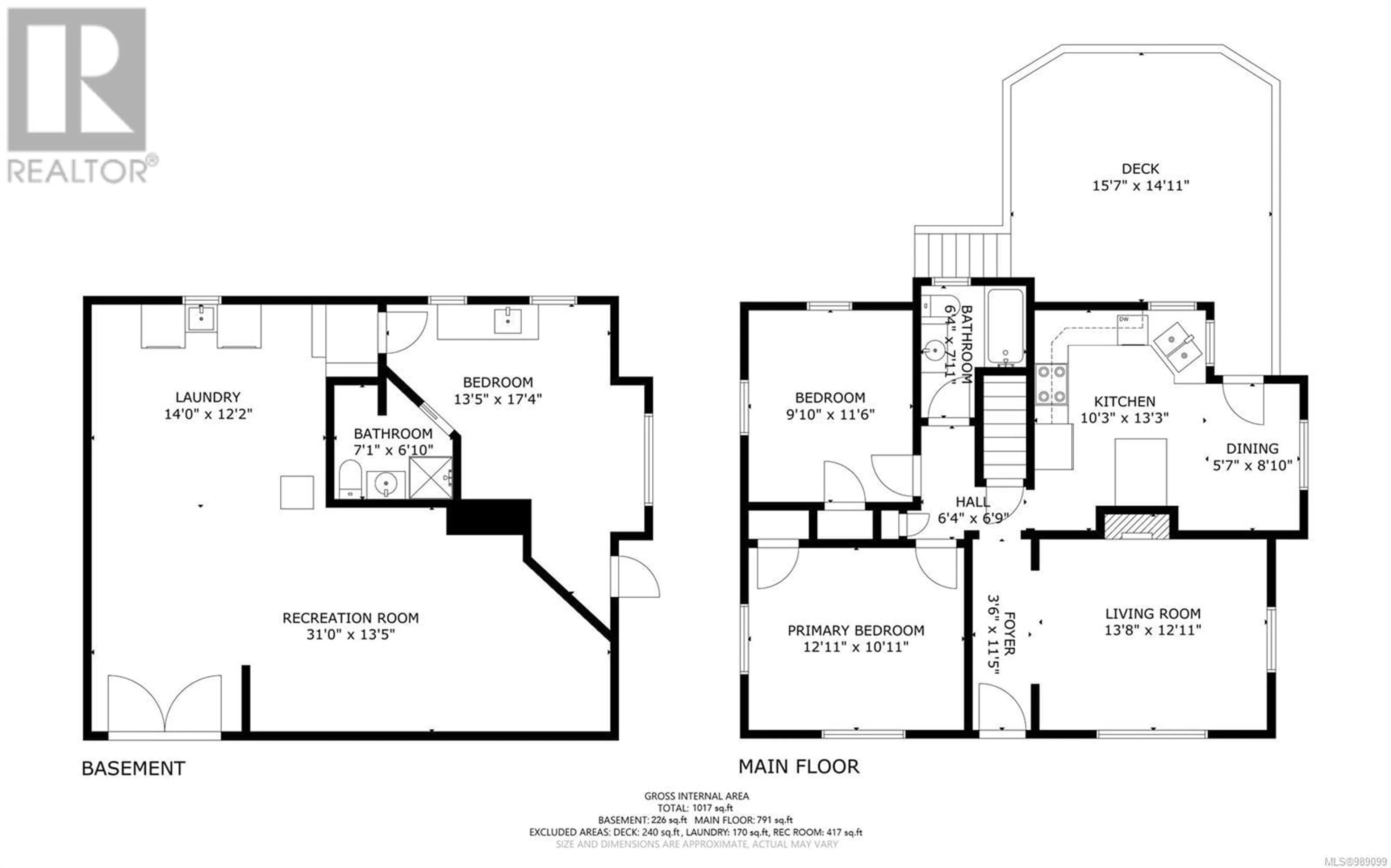 Floor plan for 3358 Cook St, Saanich British Columbia V8X1A8