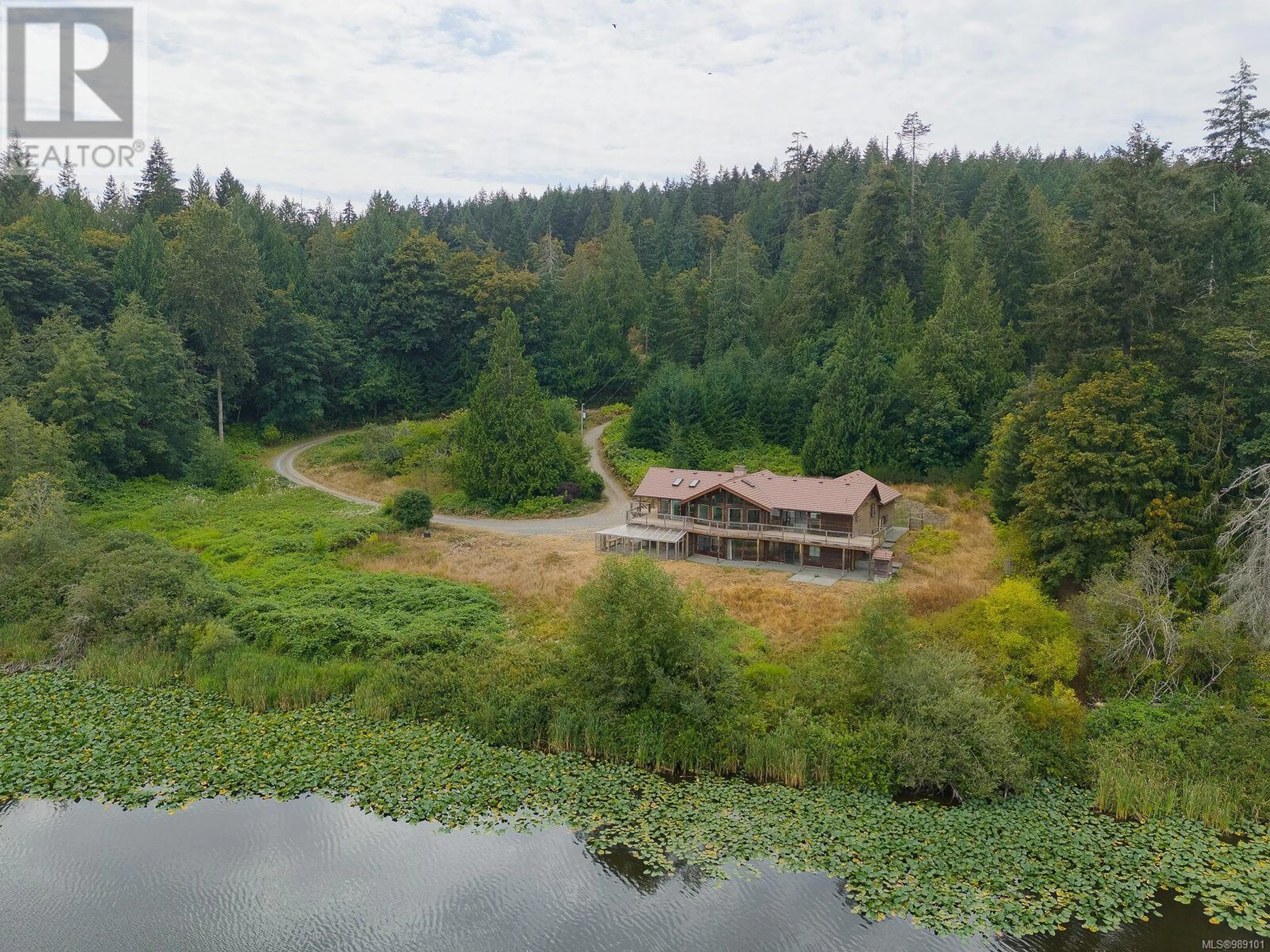 A pic from outside/outdoor area/front of a property/back of a property/a pic from drone, forest/trees view for 13289 Prospect Dr, Ladysmith British Columbia V9G1G9