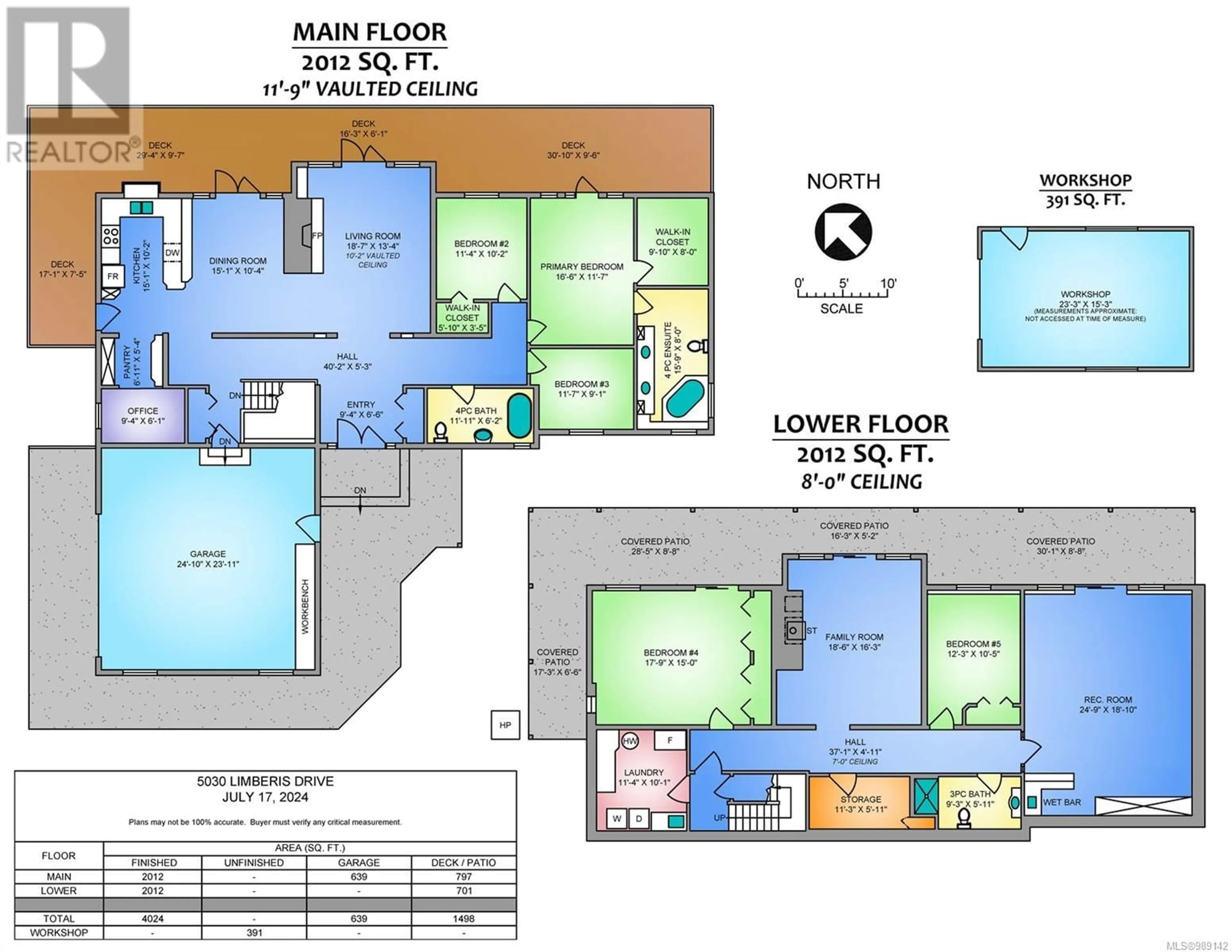 Floor plan for 5030 LIMBERIS DRIVE, Ladysmith British Columbia V9G1M6