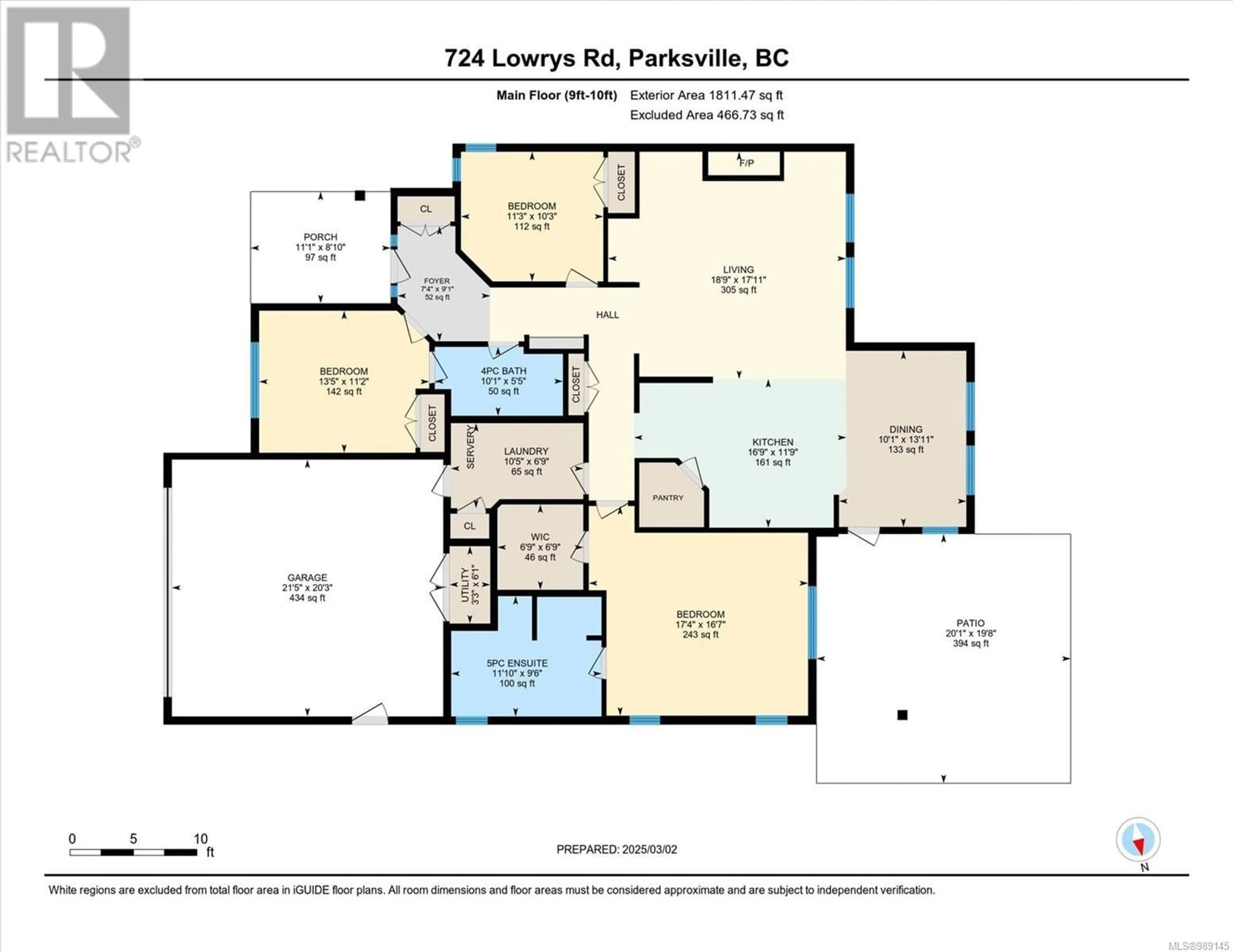 Floor plan for 724 Lowry's Rd, French Creek British Columbia V9P0C5