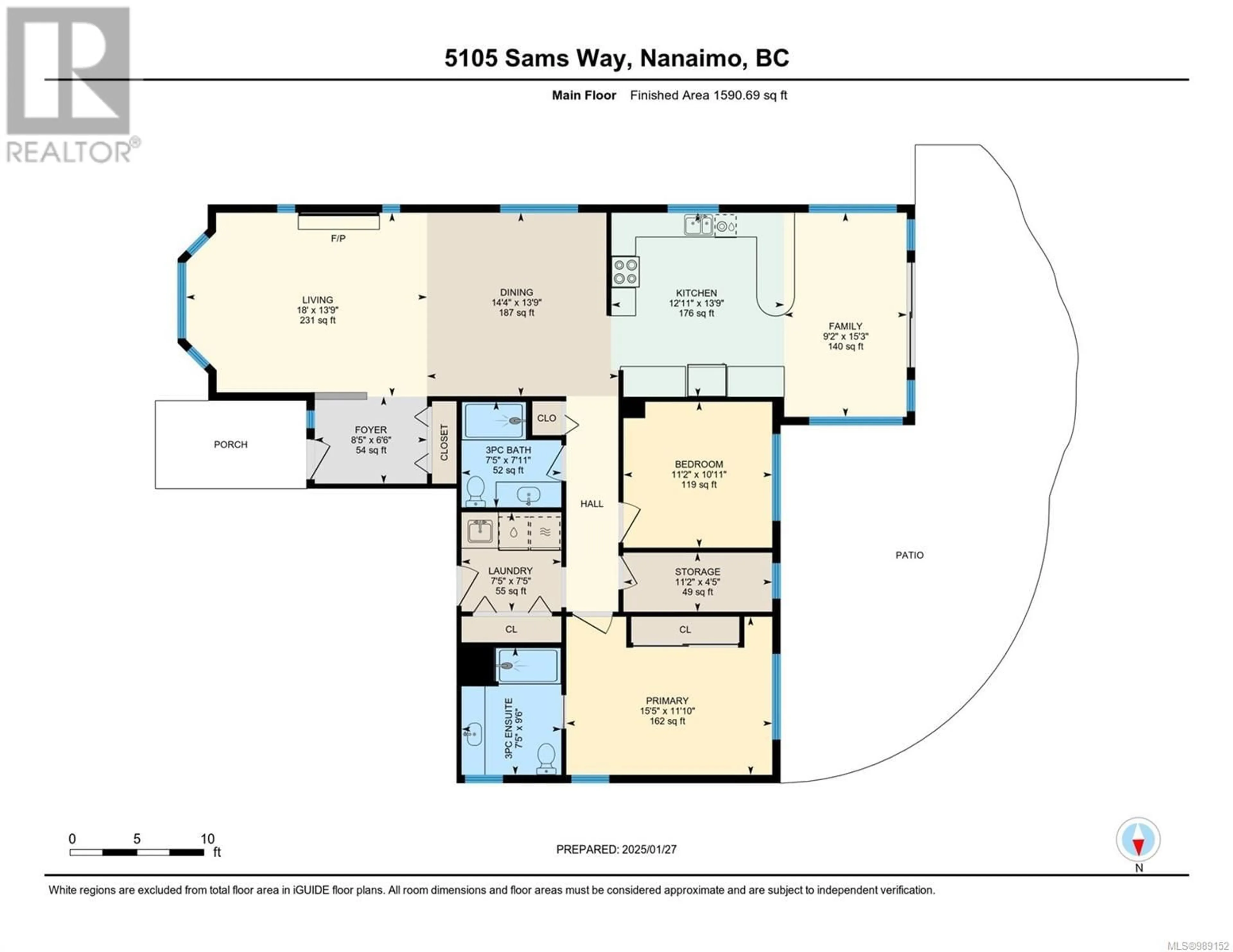 Floor plan for 5105 Sam's Way, Nanaimo British Columbia V9T6C4