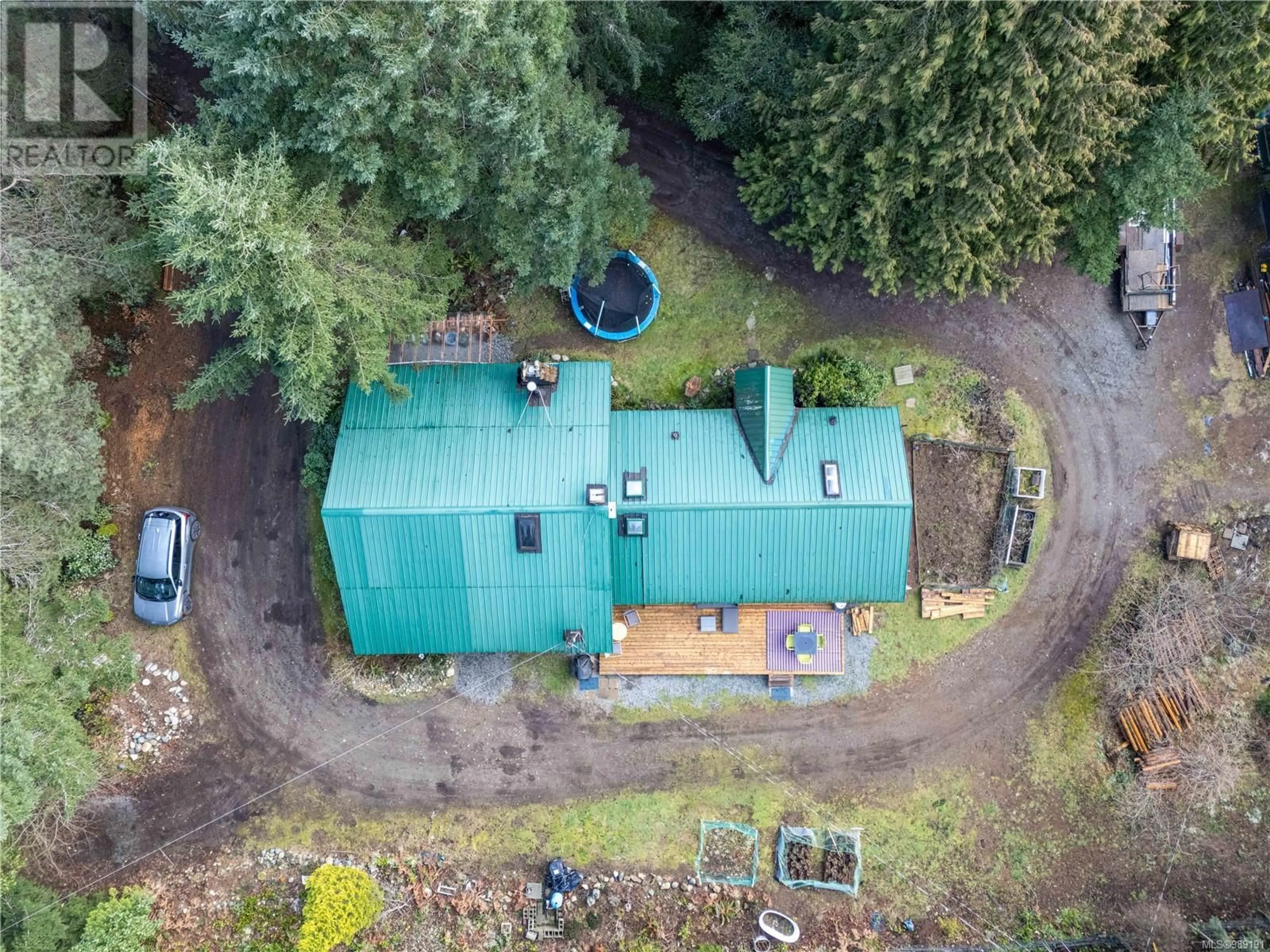 A pic from outside/outdoor area/front of a property/back of a property/a pic from drone, forest/trees view for 6743 Aulds Rd, Lantzville British Columbia V0R2H0