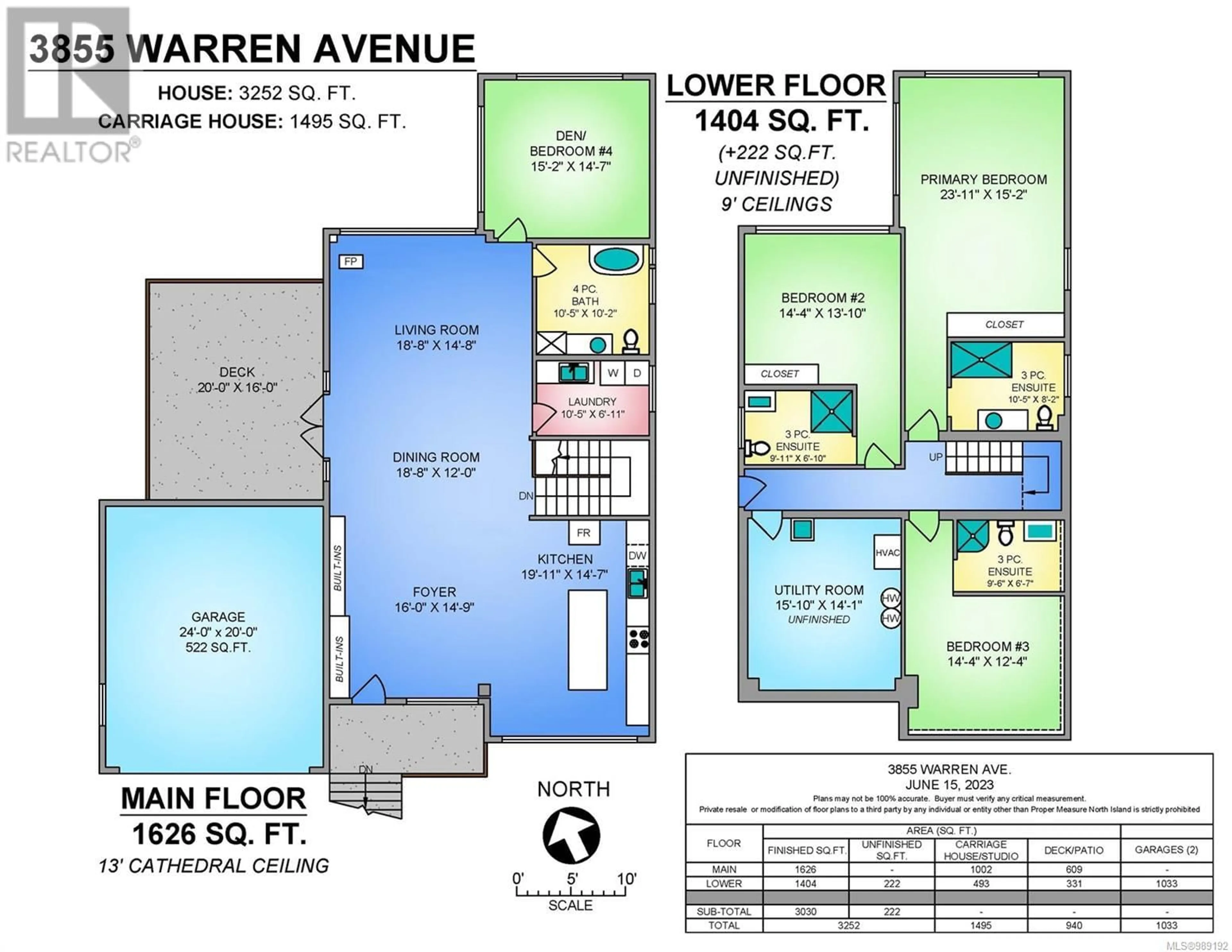 Floor plan for 3855/3857 WARREN AVENUE, Royston British Columbia V0R2V0