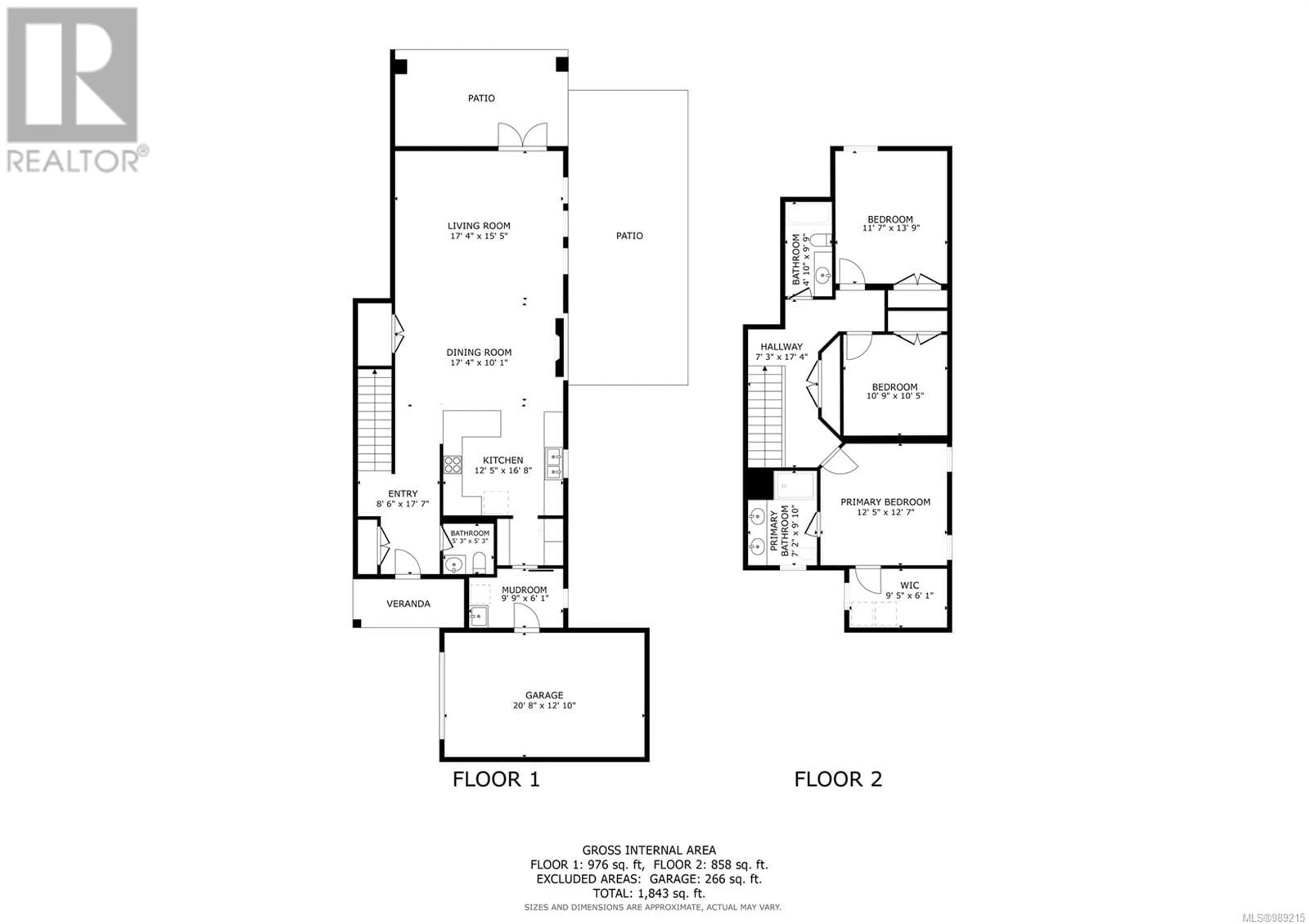 Floor plan for D 993 Prestwick Pl, Courtenay British Columbia V9N0E1