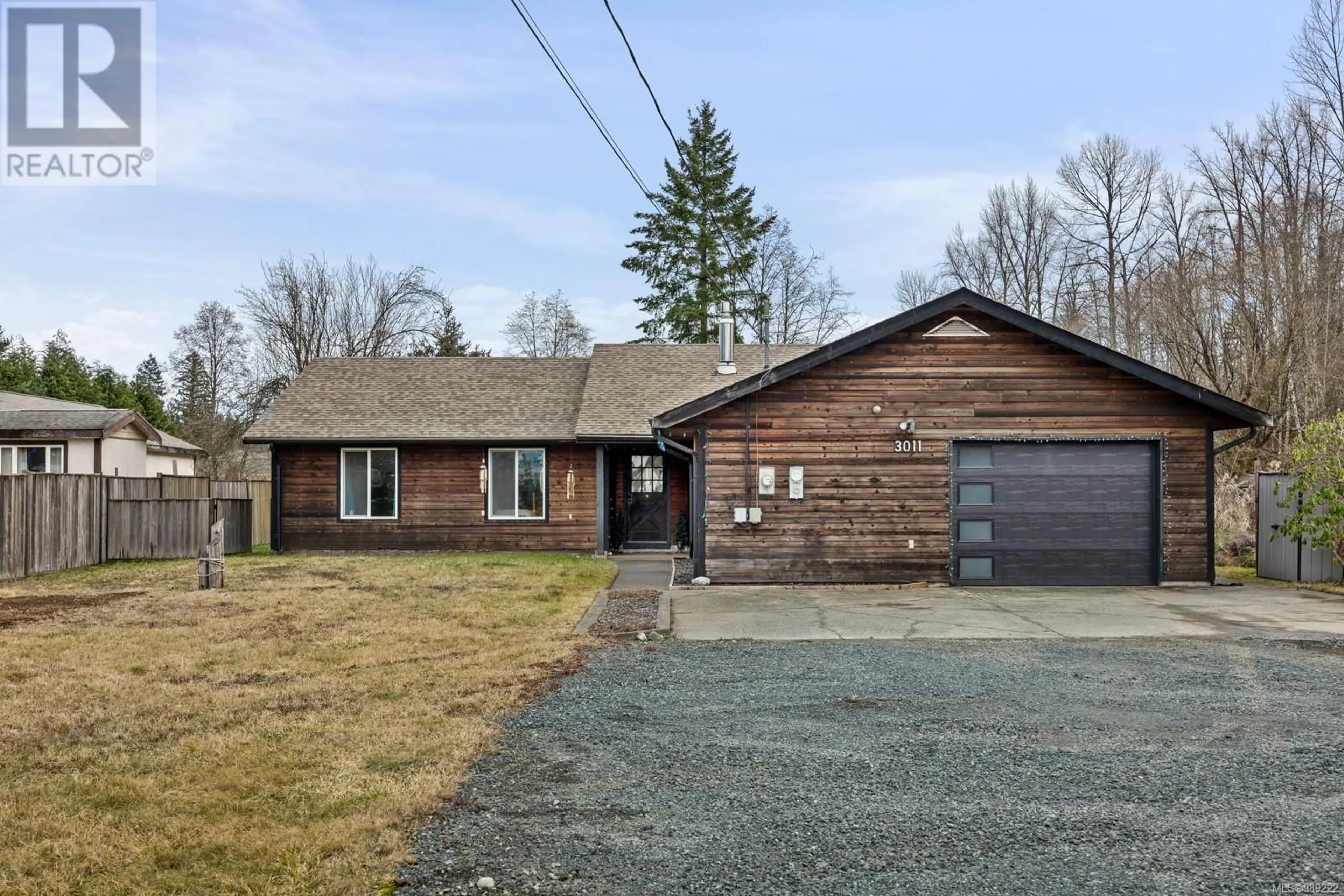 Home with brick exterior material, street for 3011 Royston Rd, Cumberland British Columbia V0R1S0