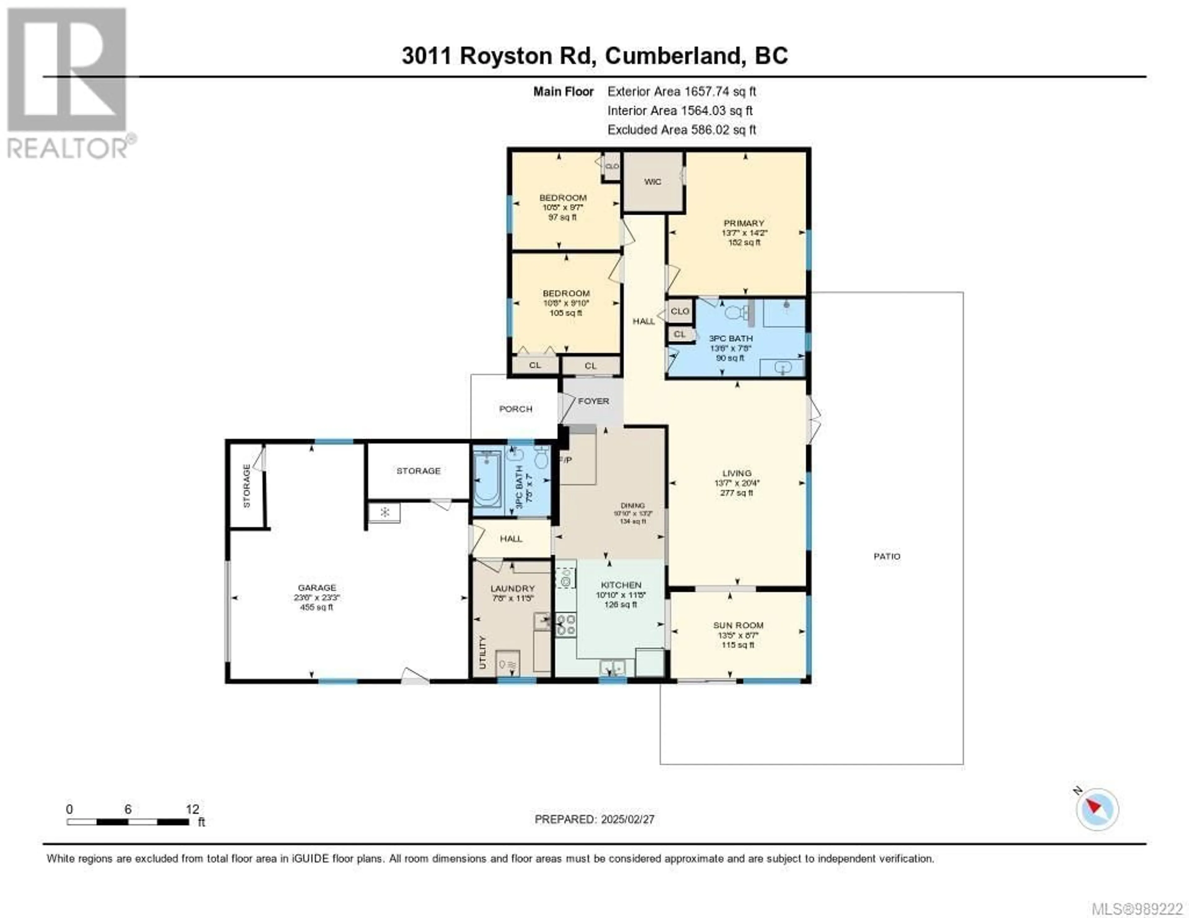 Floor plan for 3011 Royston Rd, Cumberland British Columbia V0R1S0