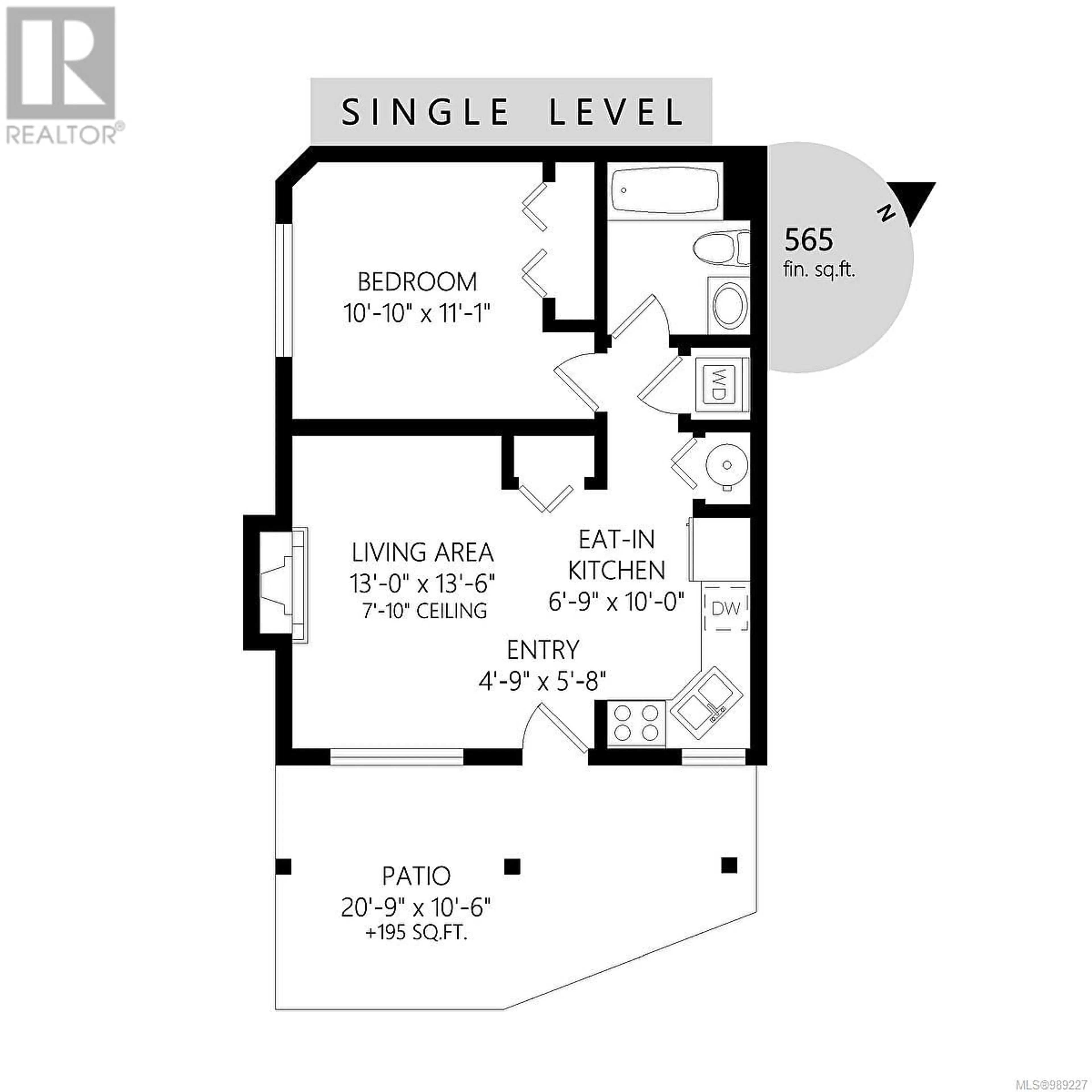 Floor plan for 105 2680 Peatt Rd, Langford British Columbia V9B3V1