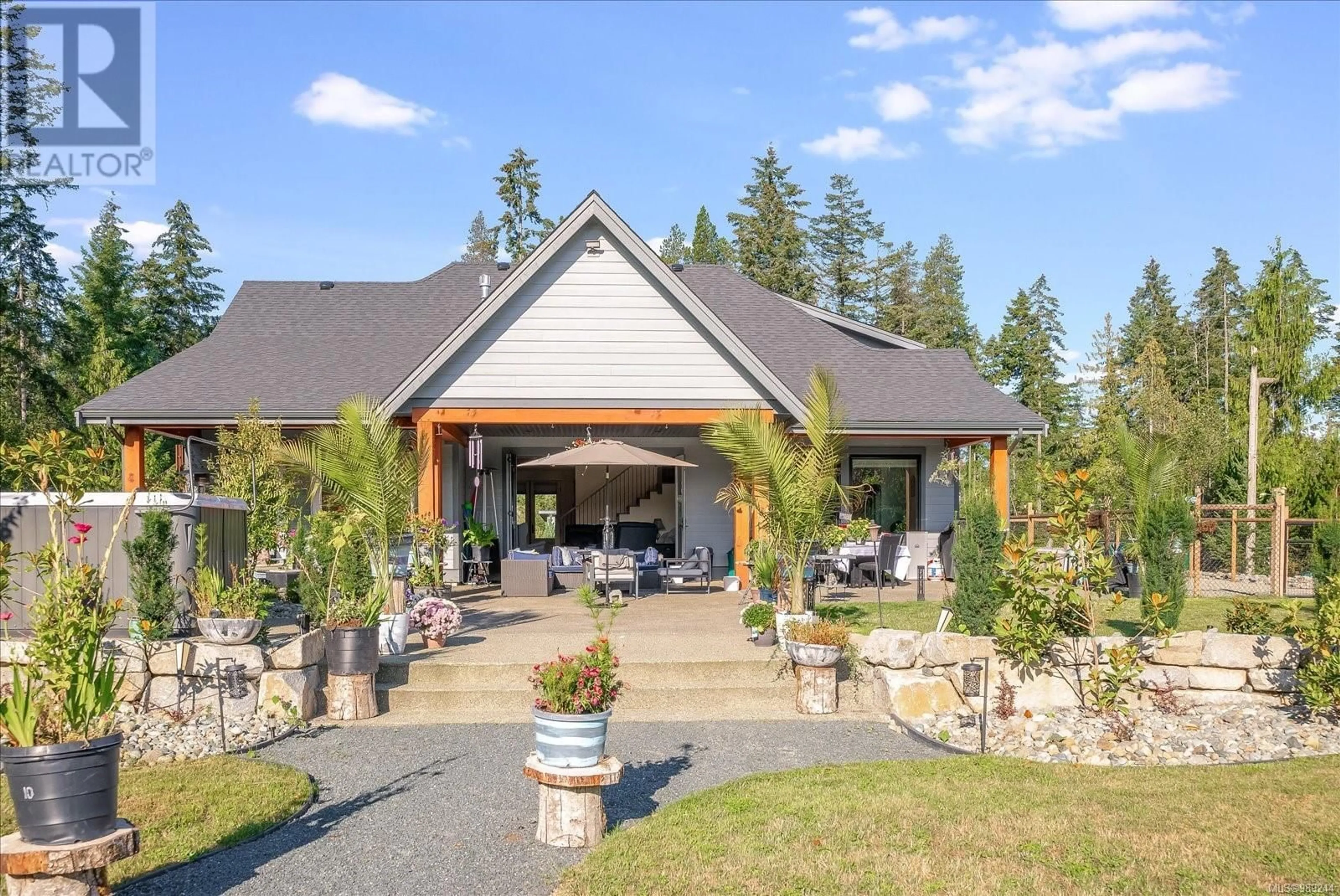 Patio, mountain view for 1248 Station Rd, Coombs British Columbia V0R1M0