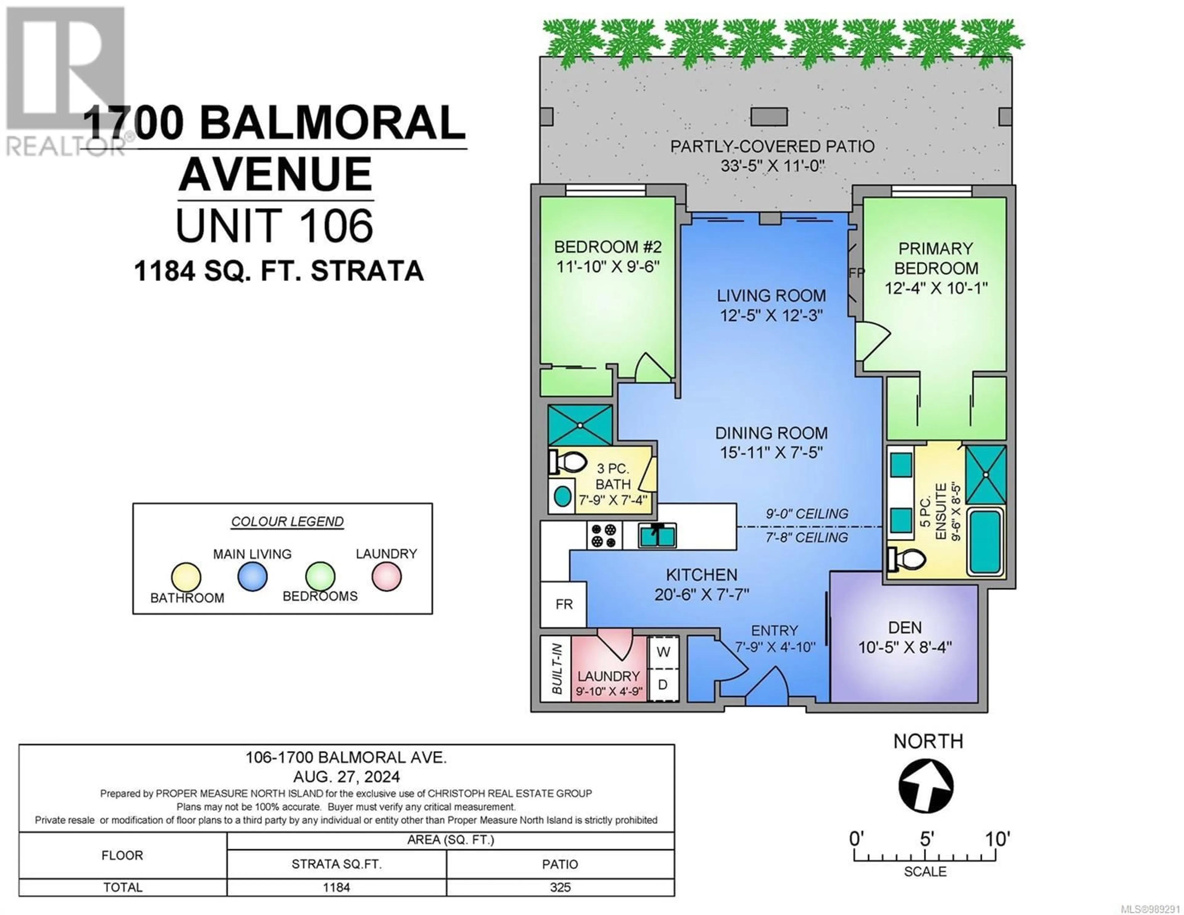 Floor plan for 106 - 1700 BALMORAL AVENUE, Comox British Columbia V9M2N1
