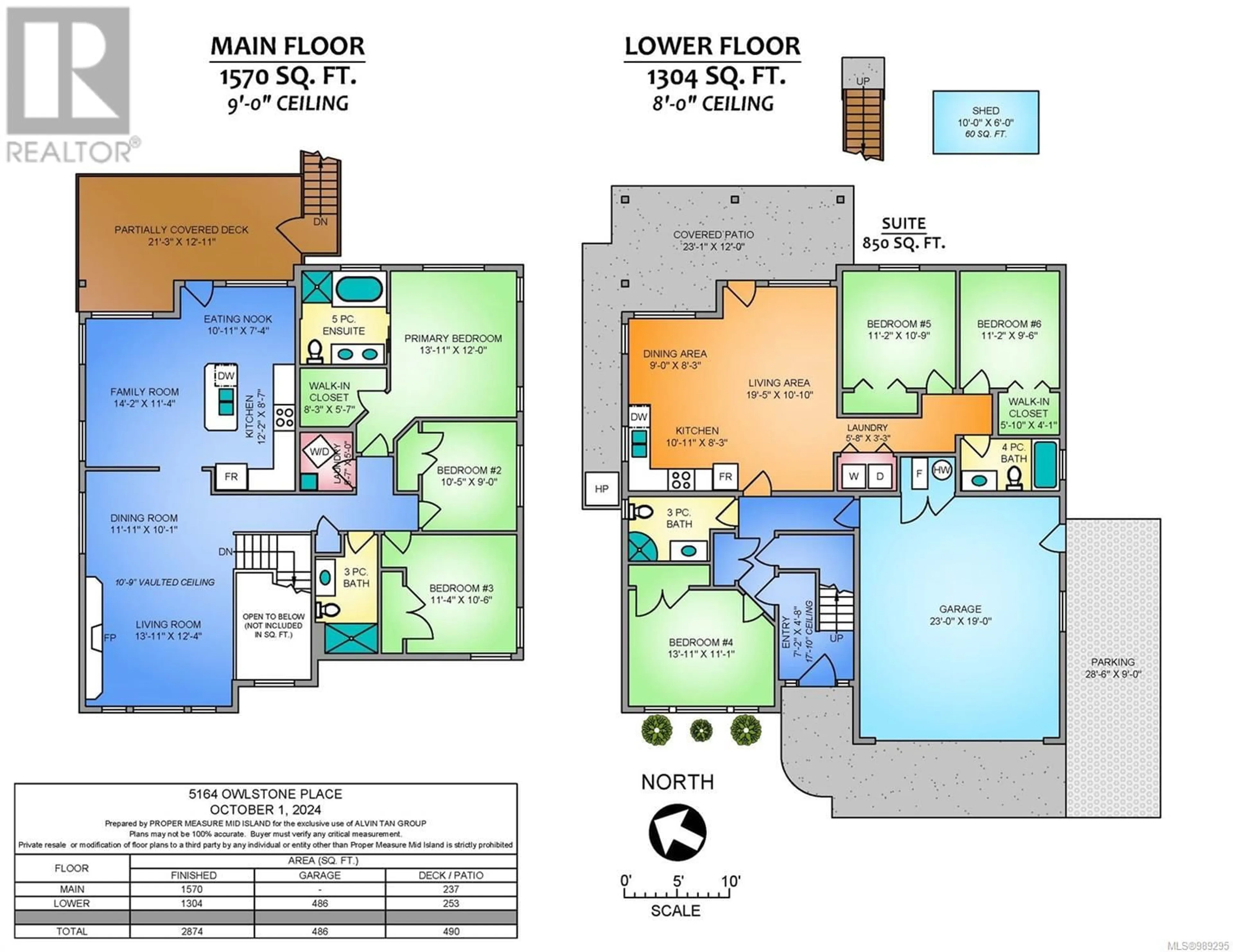 Floor plan for 5164 OWLSTONE PLACE, Nanaimo British Columbia V9T0B4