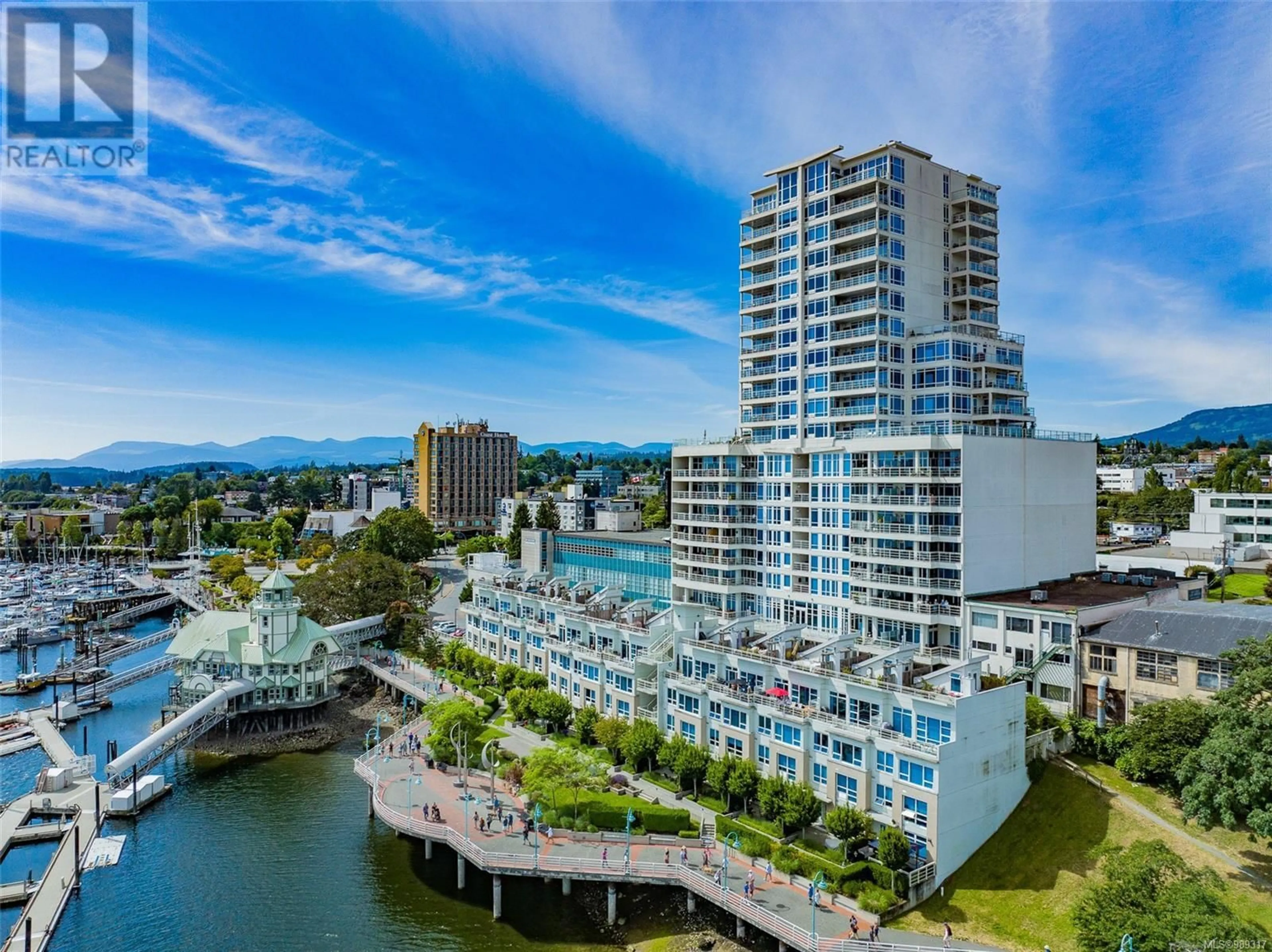 A pic from outside/outdoor area/front of a property/back of a property/a pic from drone, water/lake/river/ocean view for 208 - 38 FRONT STREET, Nanaimo British Columbia V9R0B8