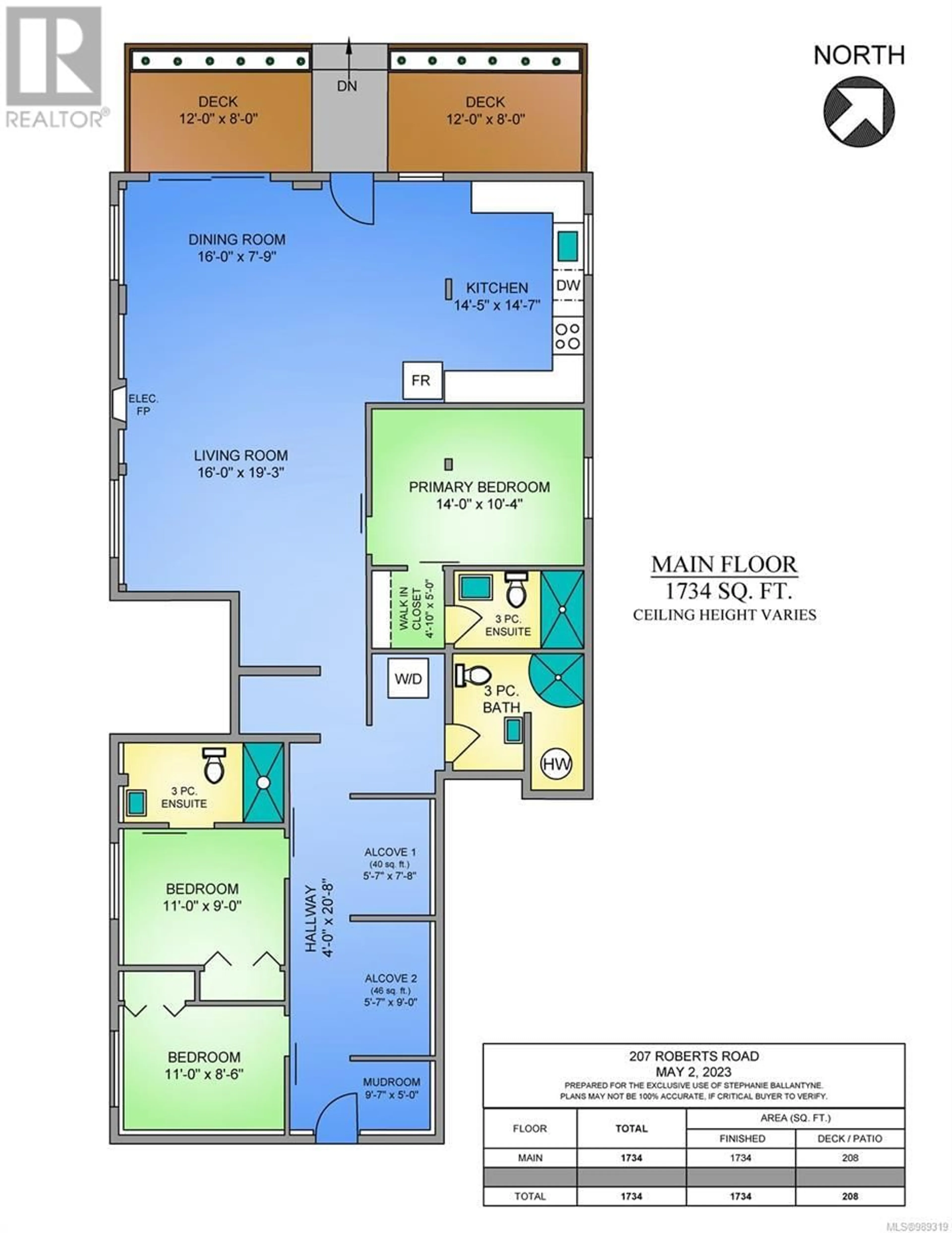 Floor plan for 207 ROBERTS STREET, Ladysmith British Columbia V9G1B4