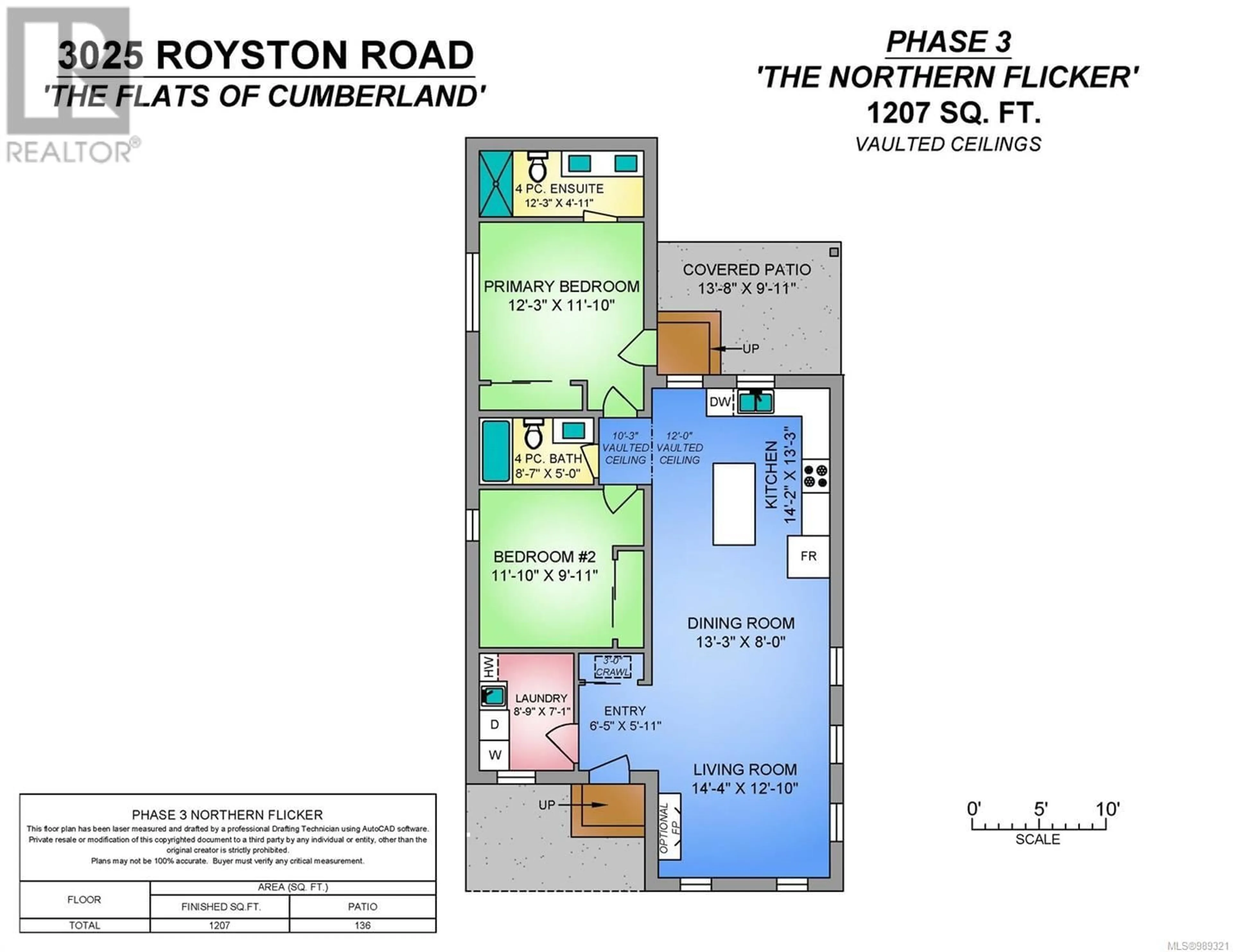 Floor plan for 43 3025 Royston Rd, Cumberland British Columbia V0R1S0