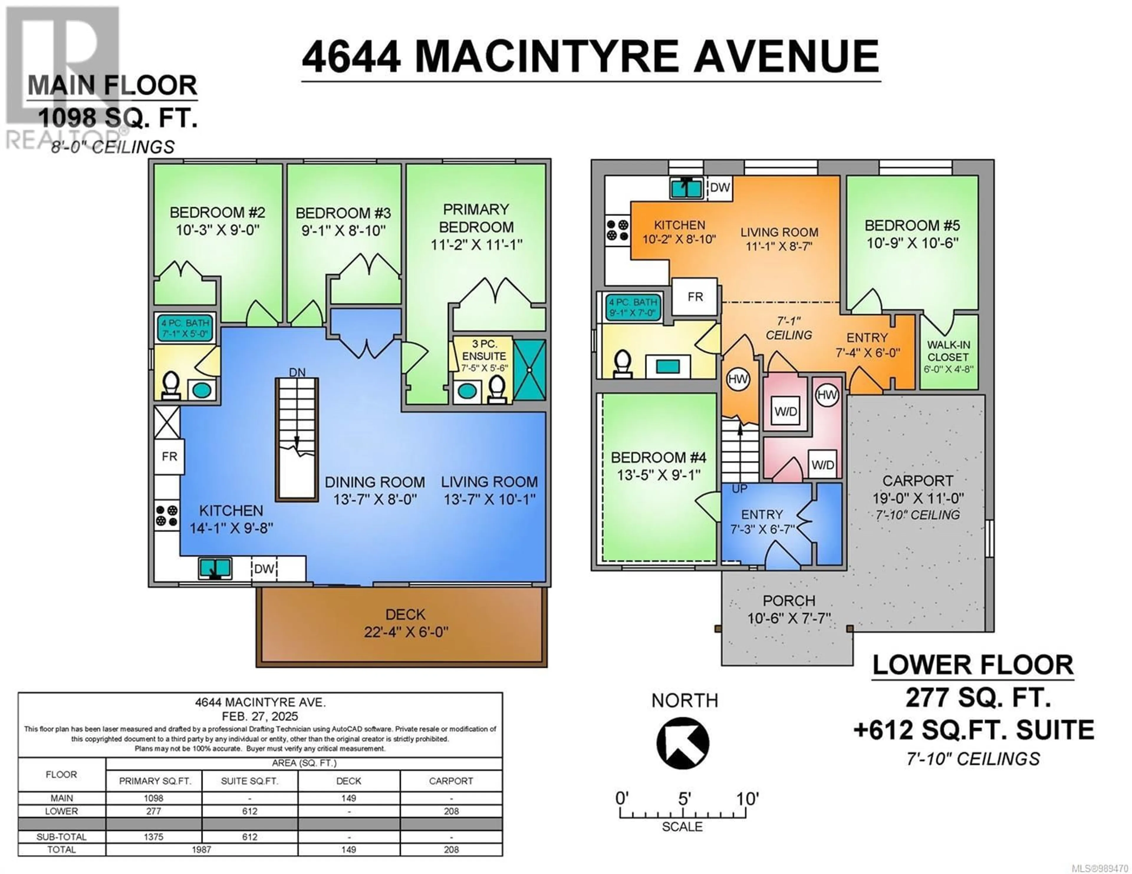 Floor plan for 4644 MacIntyre Ave, Courtenay British Columbia V9N6R2