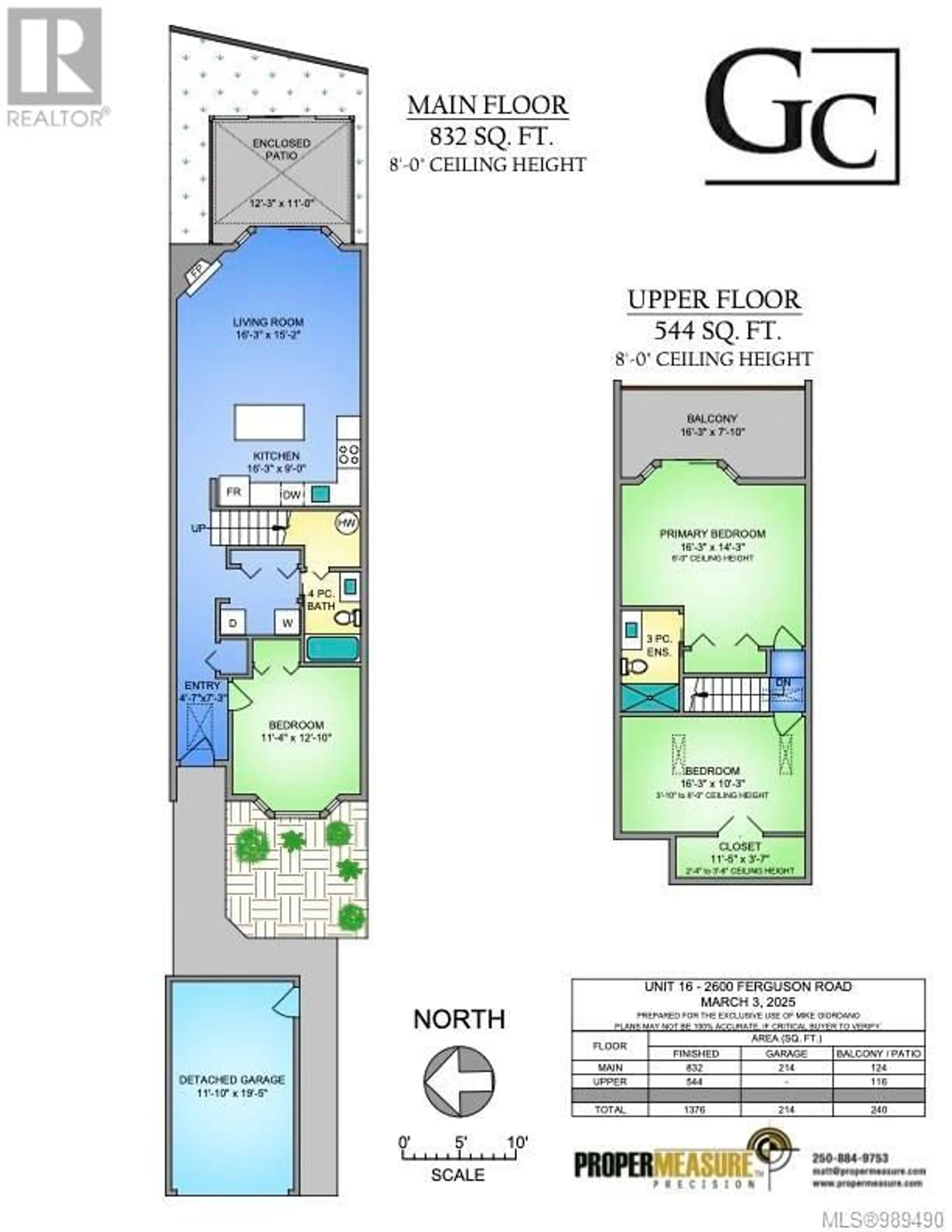 Floor plan for 16 2600 Ferguson Rd, Central Saanich British Columbia V8M2C1