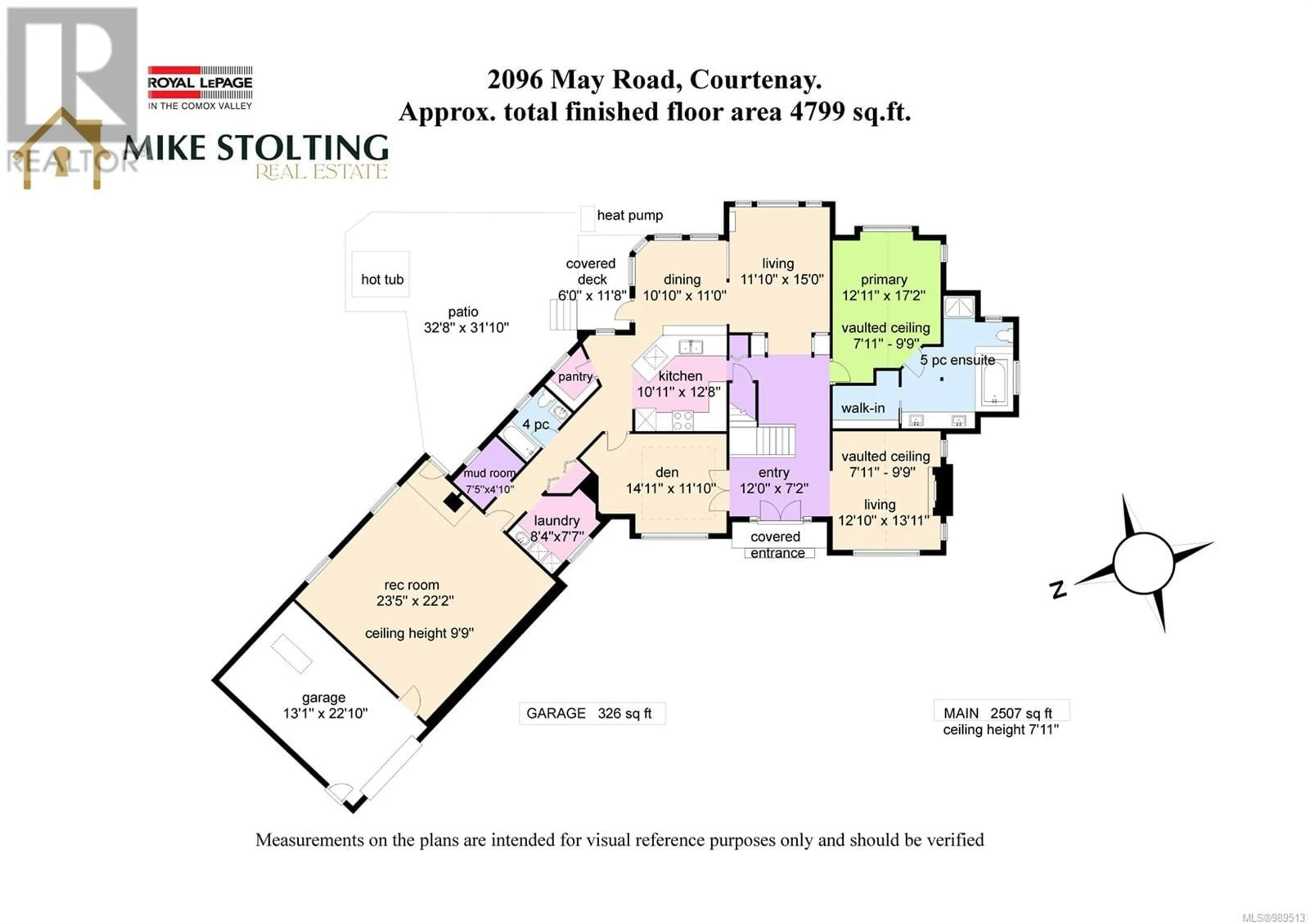 Floor plan for 2096 MAY ROAD, Comox British Columbia V9J1X7