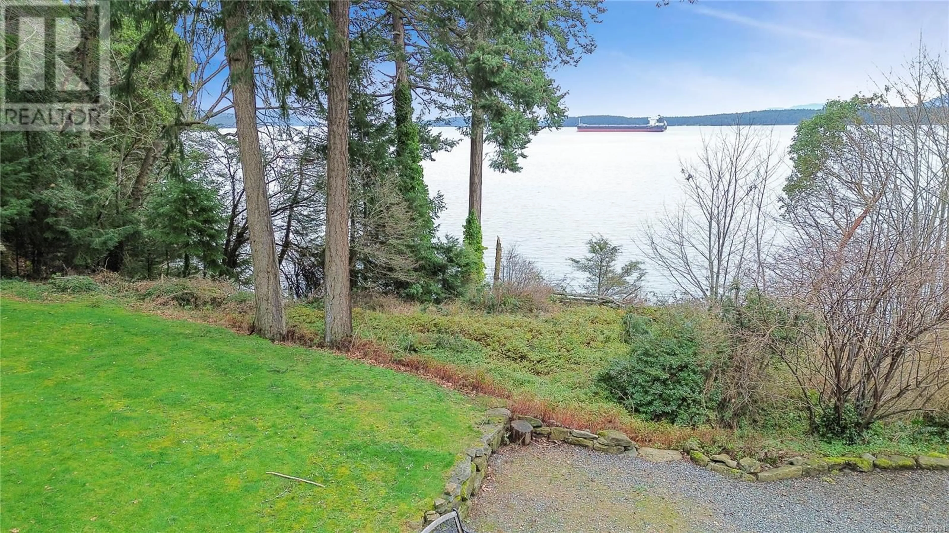 A pic from outside/outdoor area/front of a property/back of a property/a pic from drone, water/lake/river/ocean view for 2530 Spring Beach Dr, Gabriola Island British Columbia V0R1X7