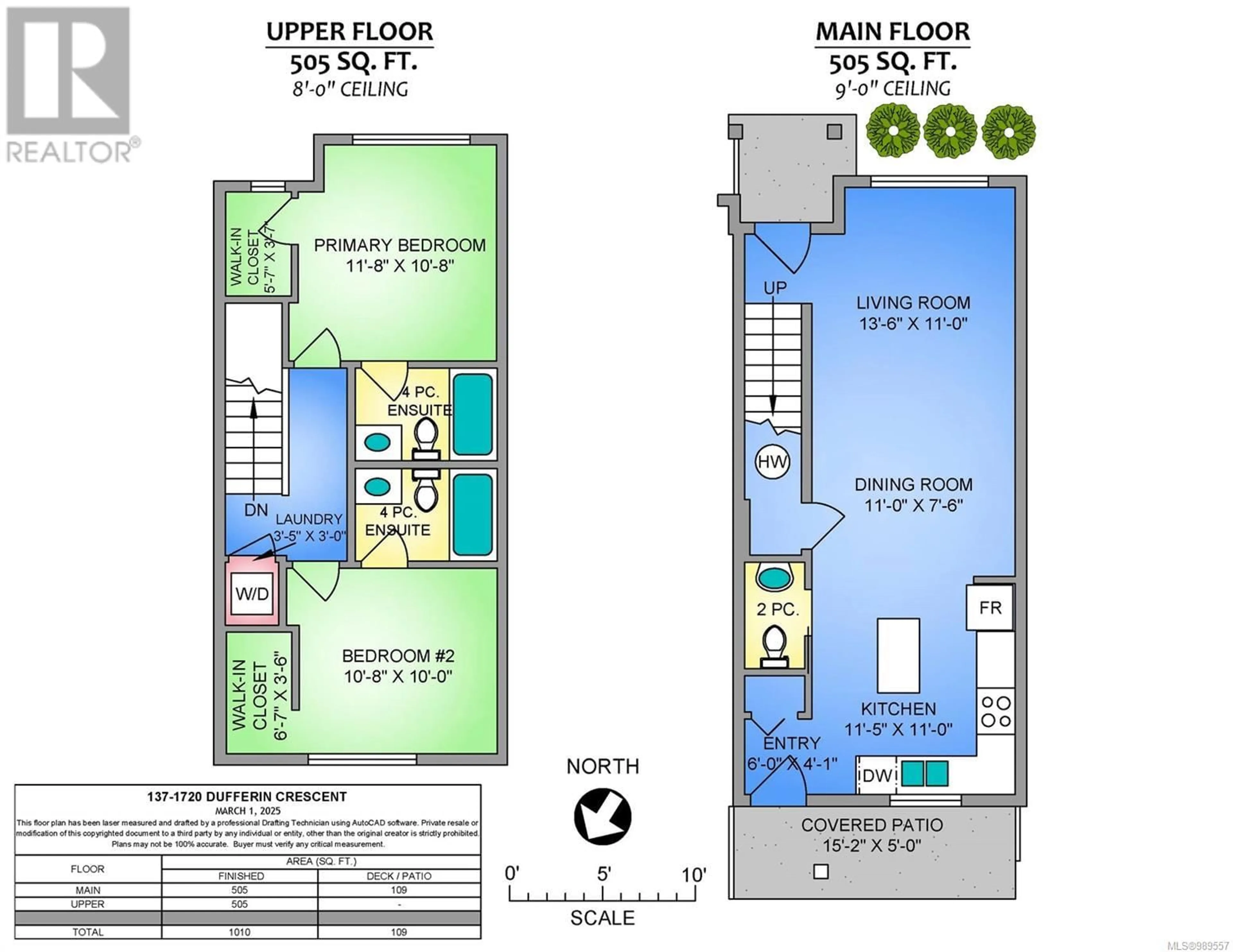 Floor plan for 137 1720 Dufferin Cres, Nanaimo British Columbia V9S0B9