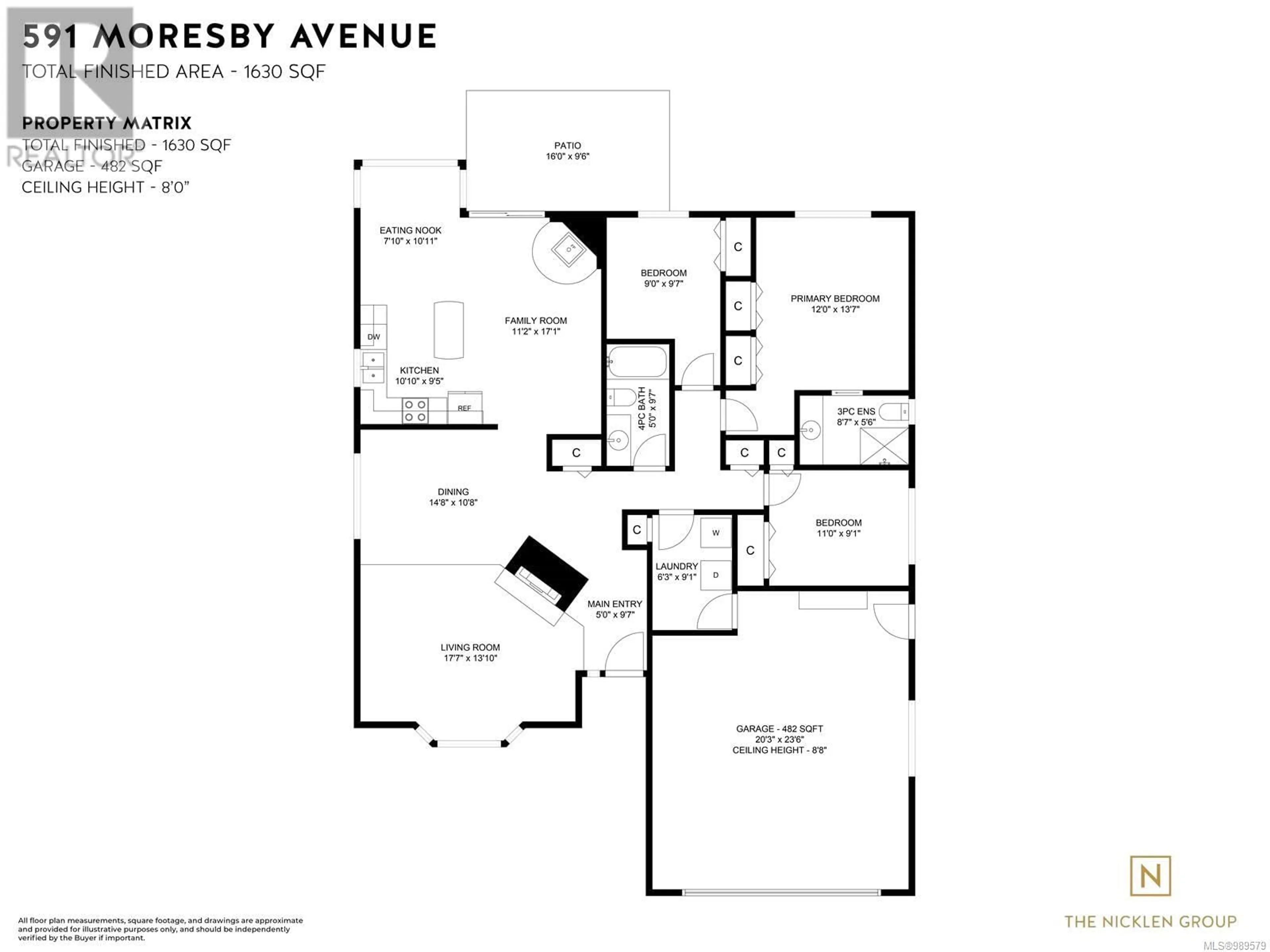 Floor plan for 591 MORESBY AVENUE, Qualicum Beach British Columbia V9K1J6