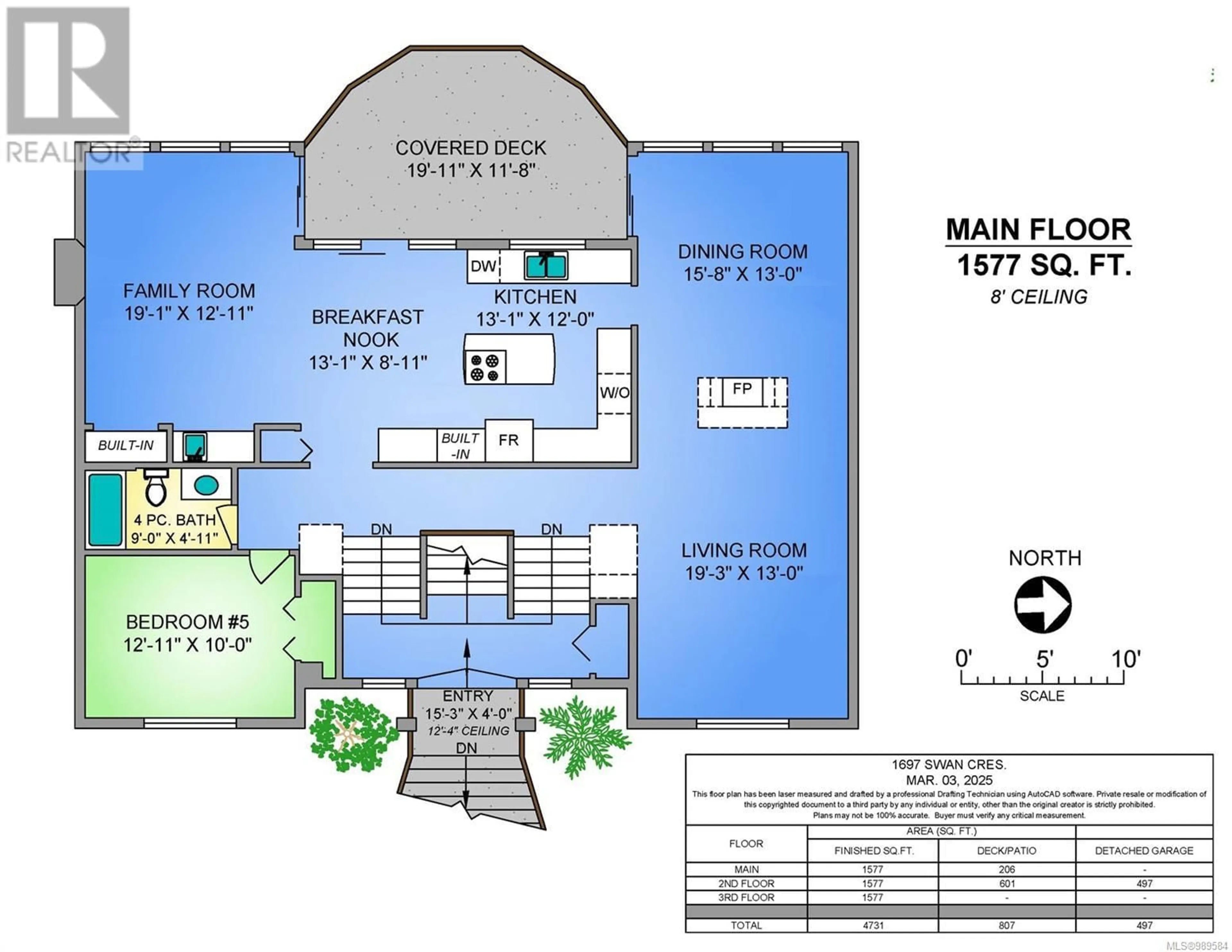 Floor plan for 1697 Swan Cres, Courtenay British Columbia V9N9A7