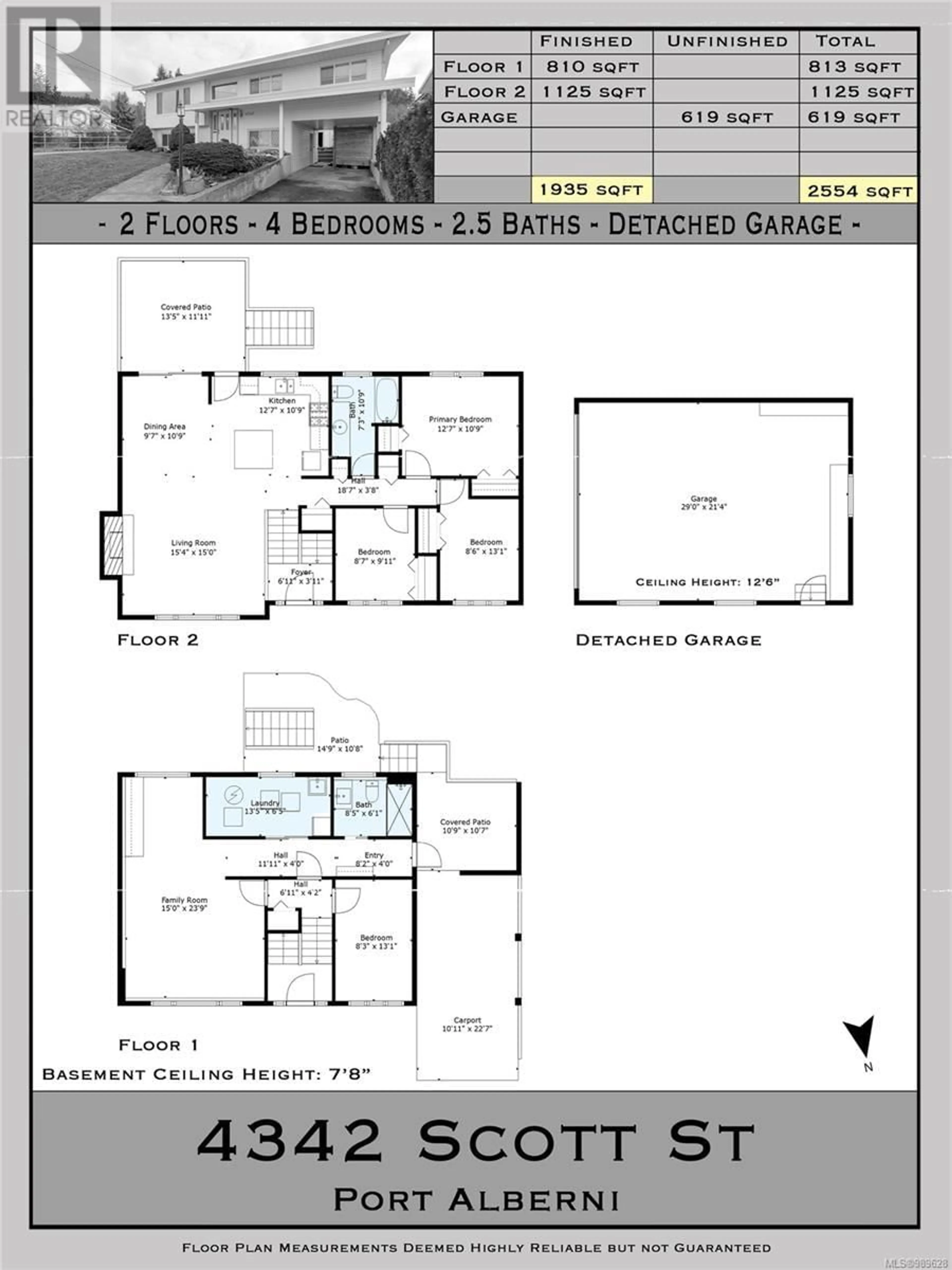 Floor plan for 4342 SCOTT STREET, Port Alberni British Columbia V9Y2P4