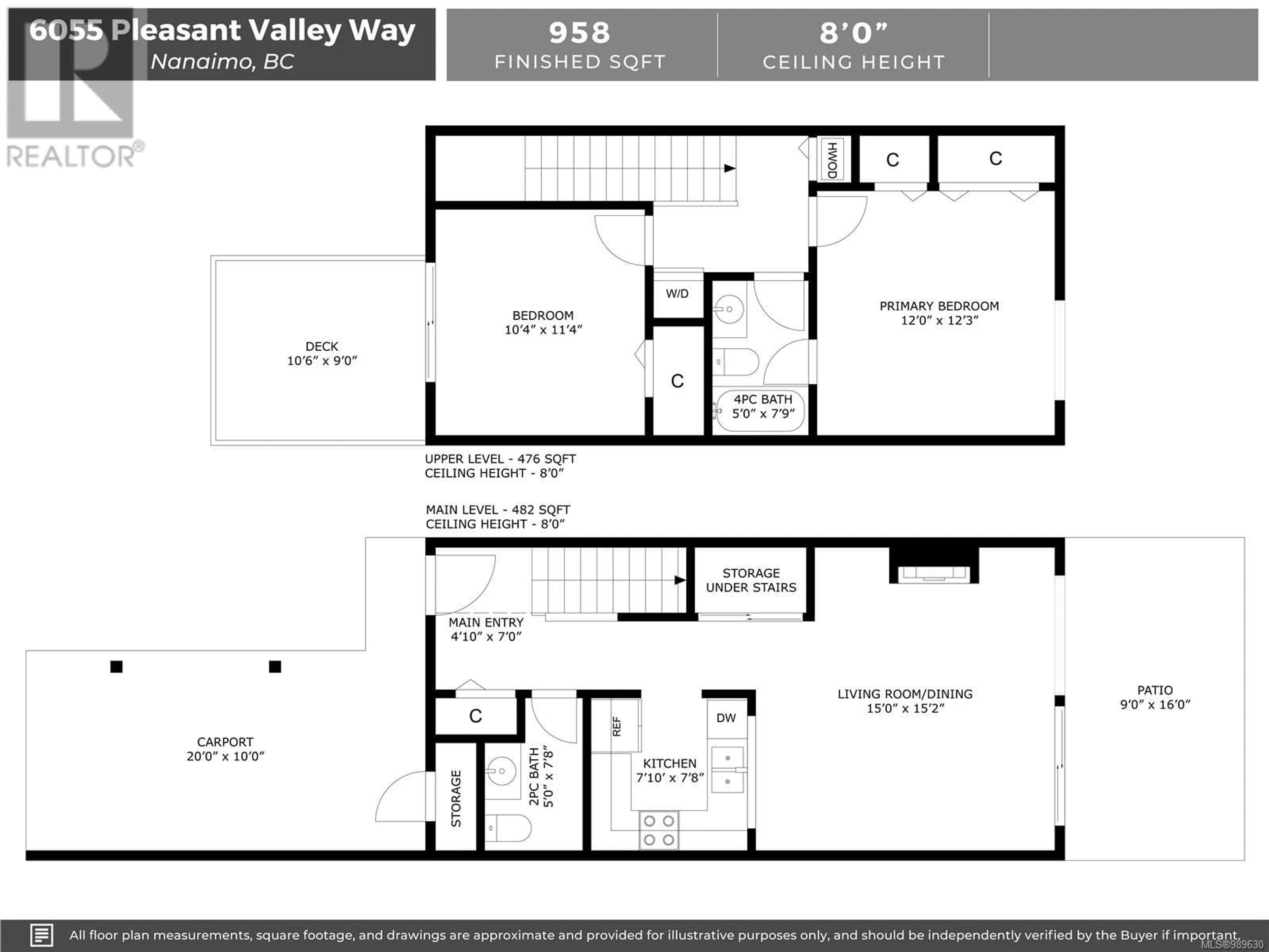 Floor plan for 6055 Pleasant Valley Way, Nanaimo British Columbia V9T6E7