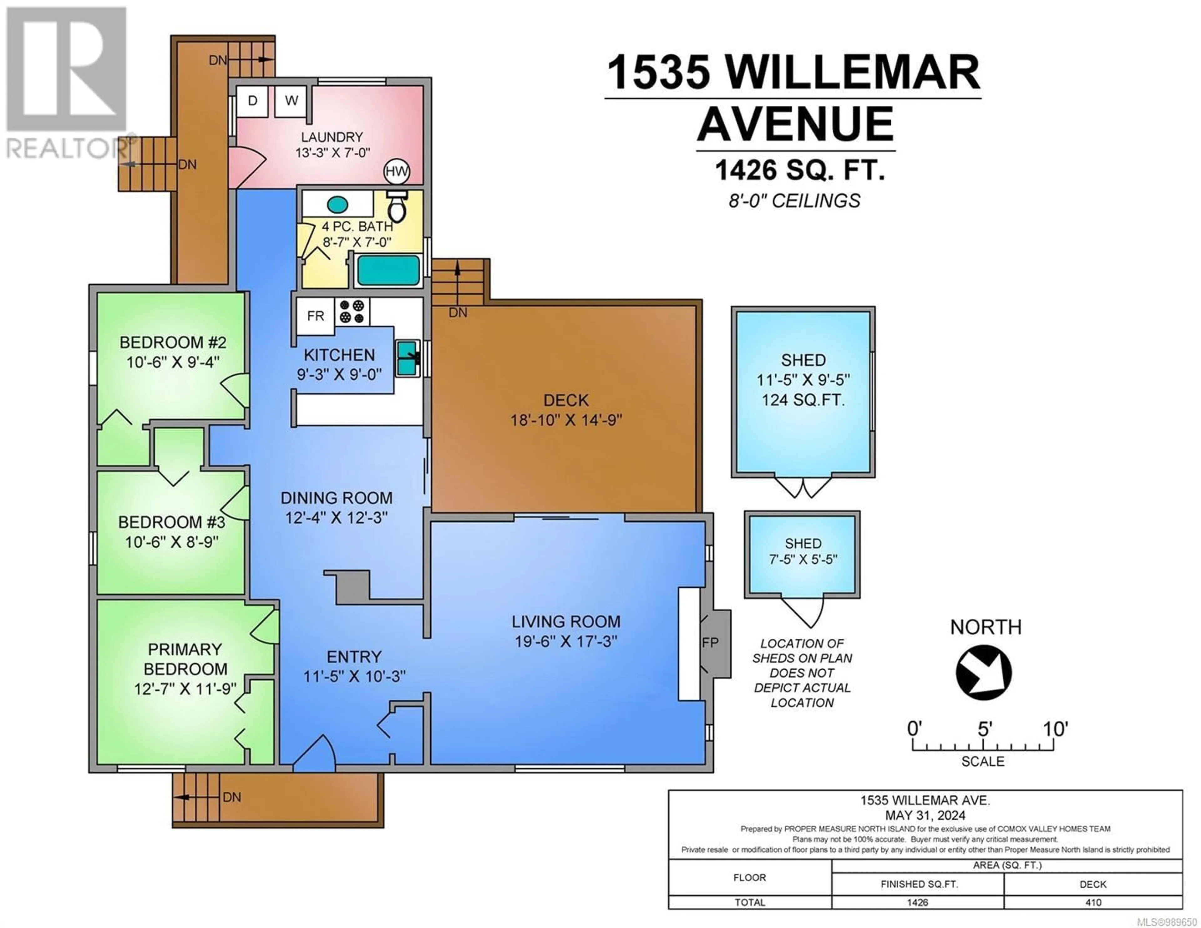 Floor plan for 1535 WILLEMAR AVENUE, Courtenay British Columbia V9N3M2