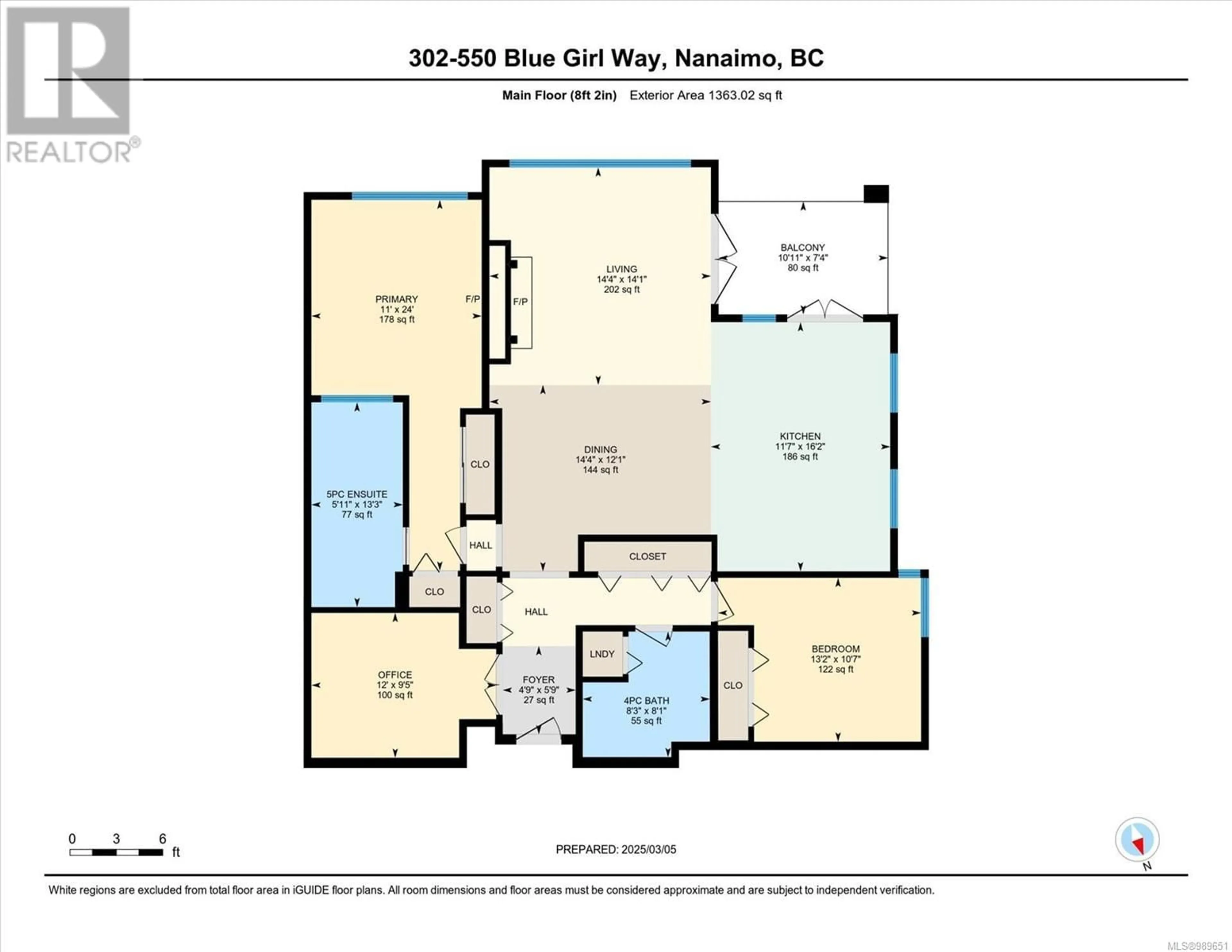 Floor plan for 302 550 Blue Girl Way, Nanaimo British Columbia V9S5T6