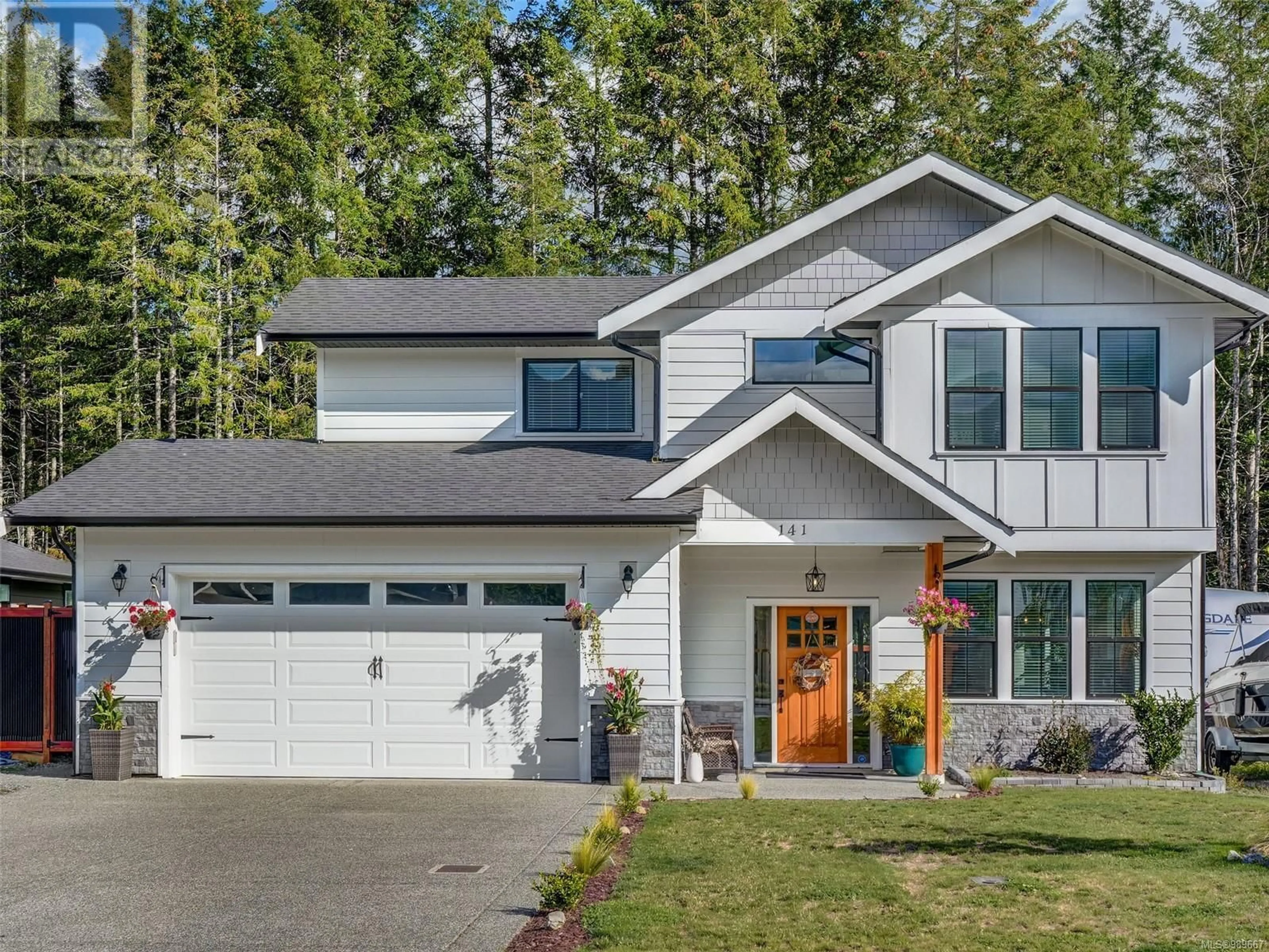 Home with vinyl exterior material, street for 141 EDGEWOOD DRIVE, Lake Cowichan British Columbia V0R2G0