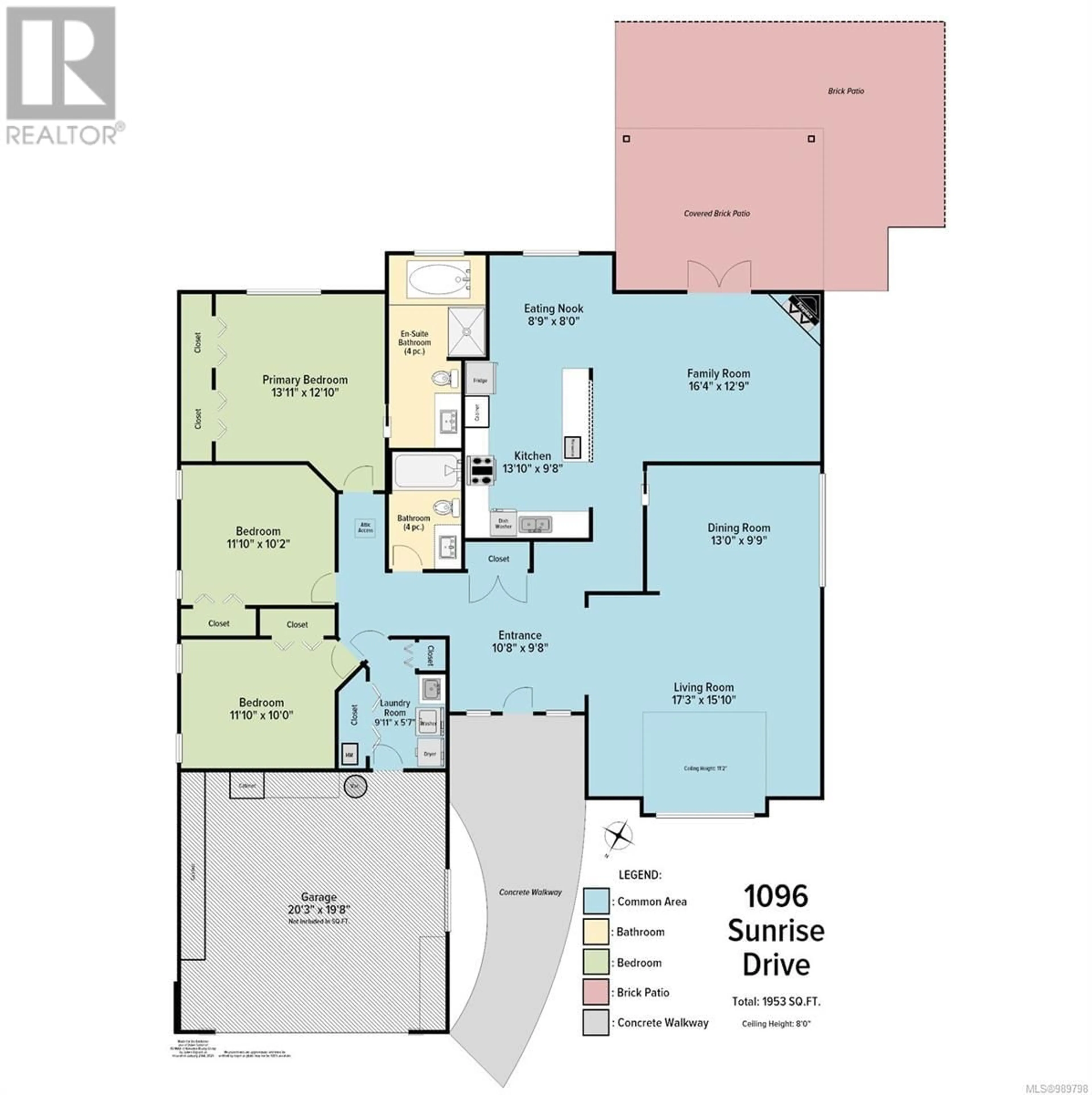 Floor plan for 1096 SUNRISE DRIVE, Qualicum Beach British Columbia V9K2K9
