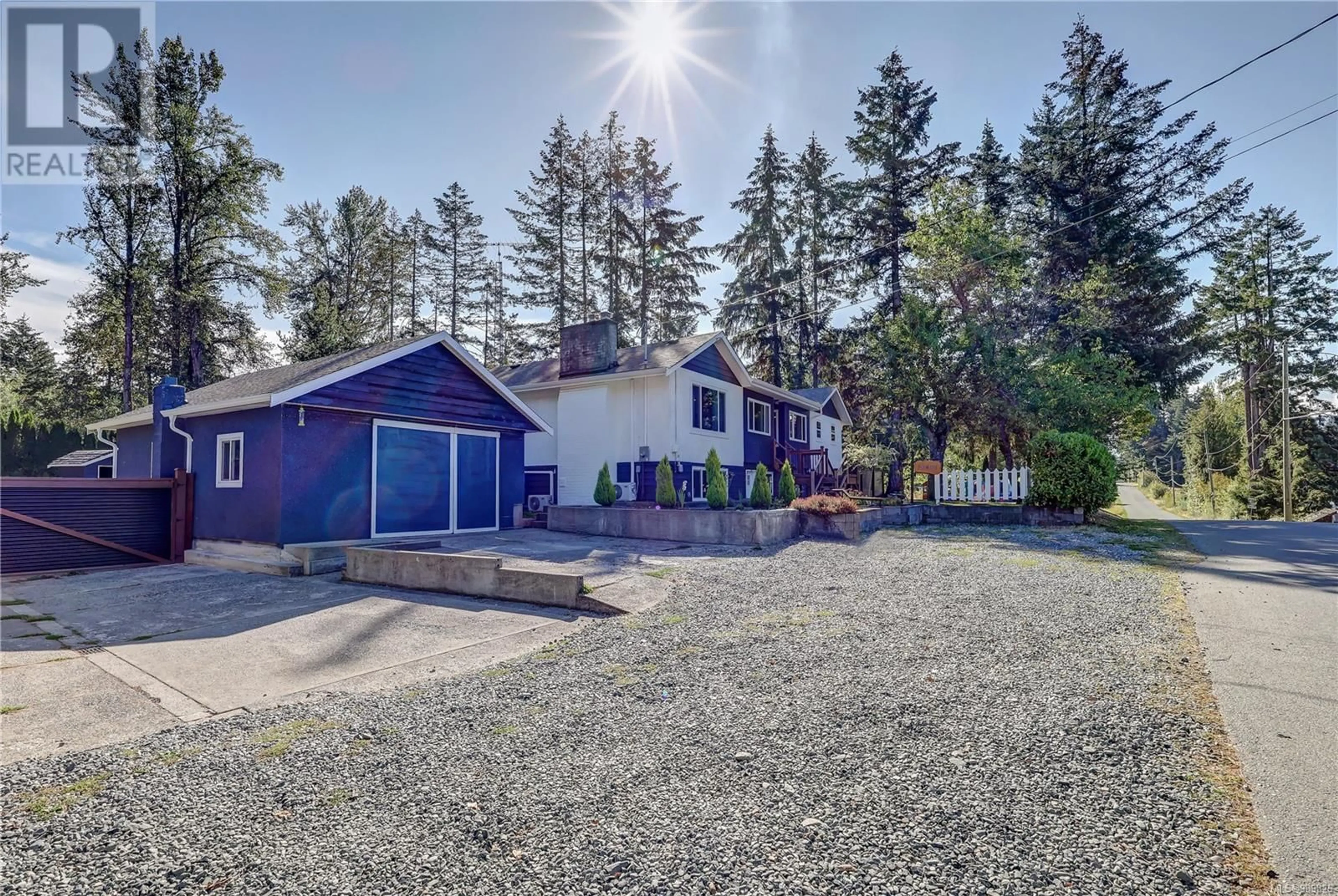 A pic from outside/outdoor area/front of a property/back of a property/a pic from drone, street for 13403 CODE ROAD, Ladysmith British Columbia V9G1H7