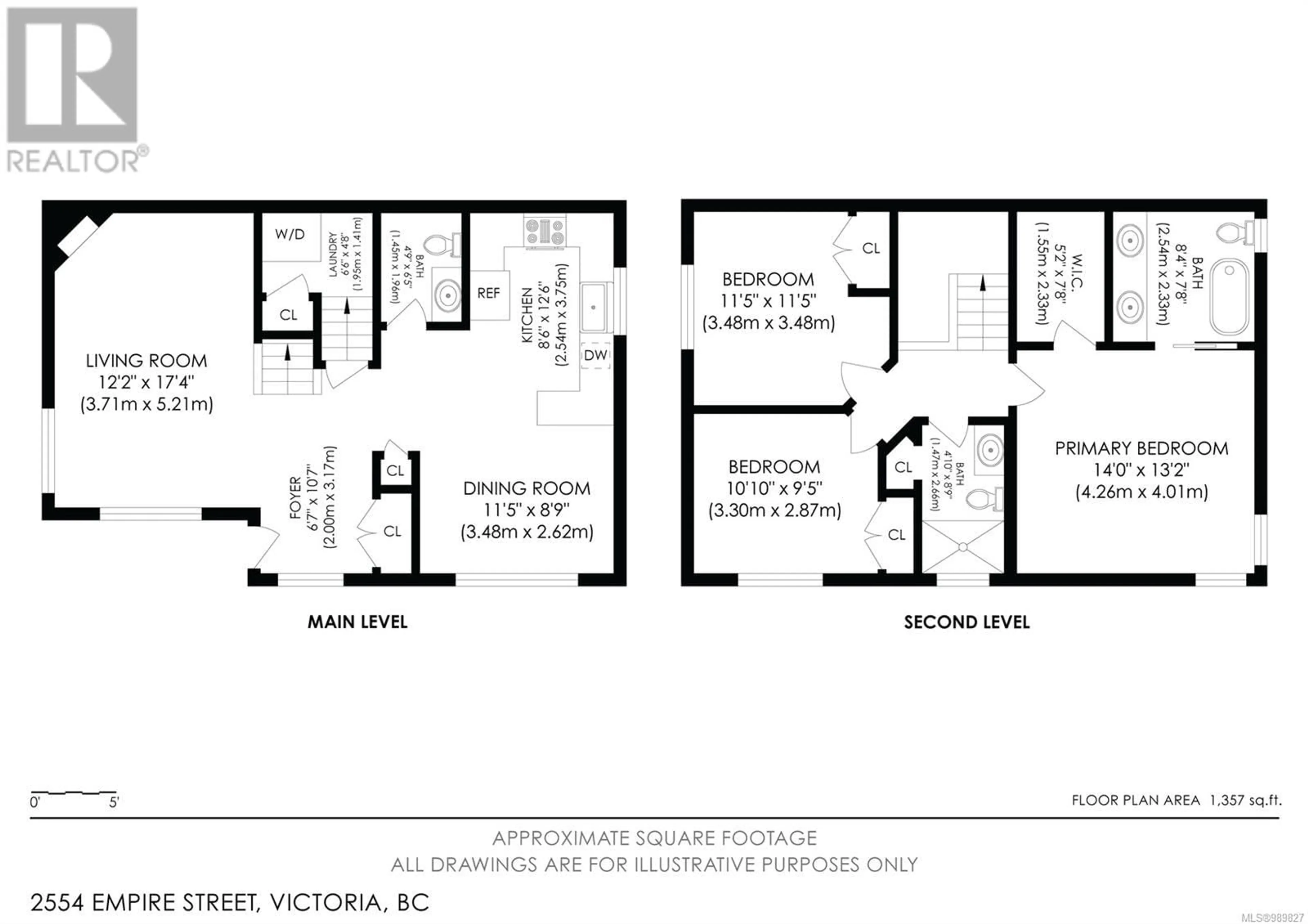 Floor plan for 2554 Empire St, Victoria British Columbia V8T3M6