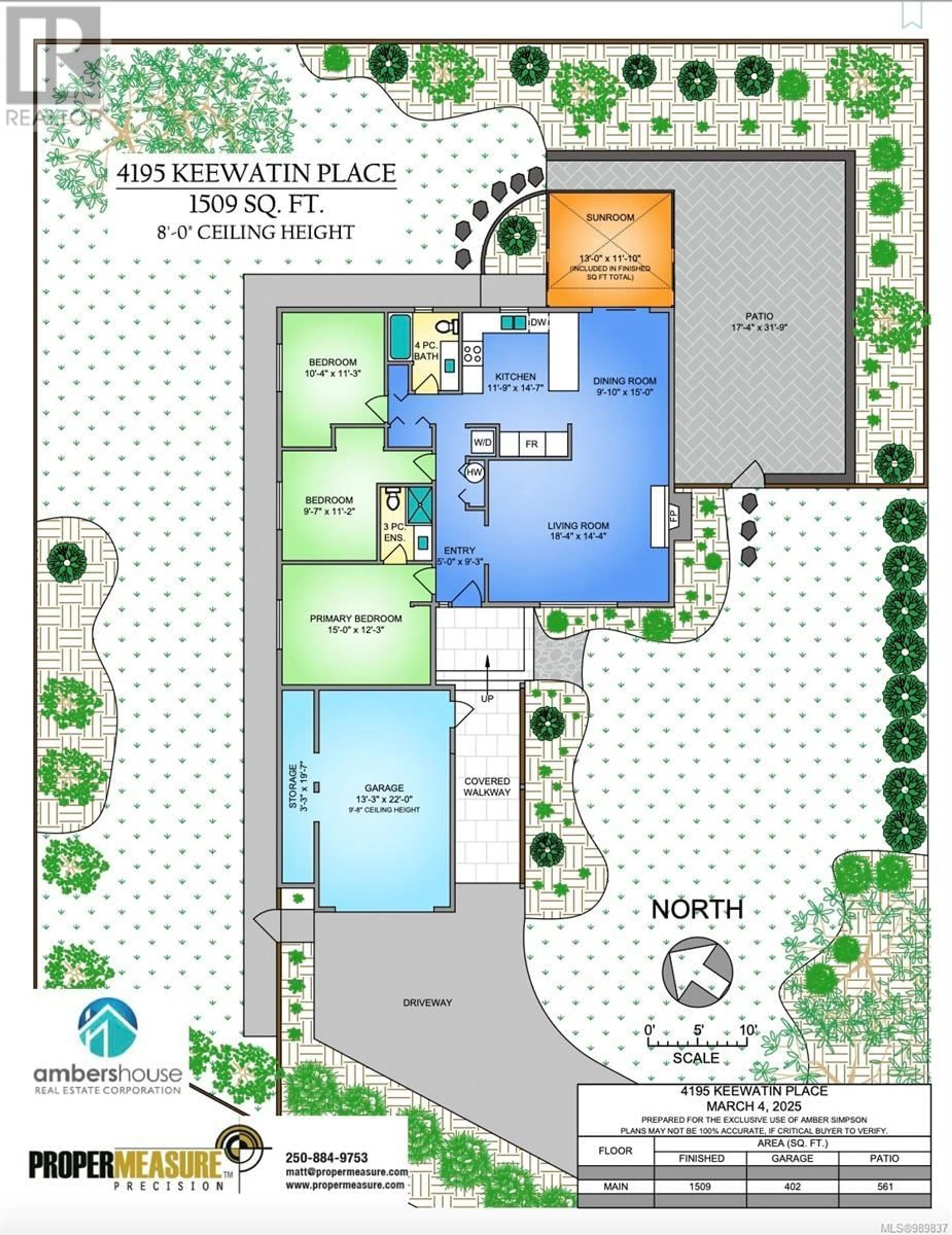 Floor plan for 4195 Keewatin Pl, Saanich British Columbia V8X4L1