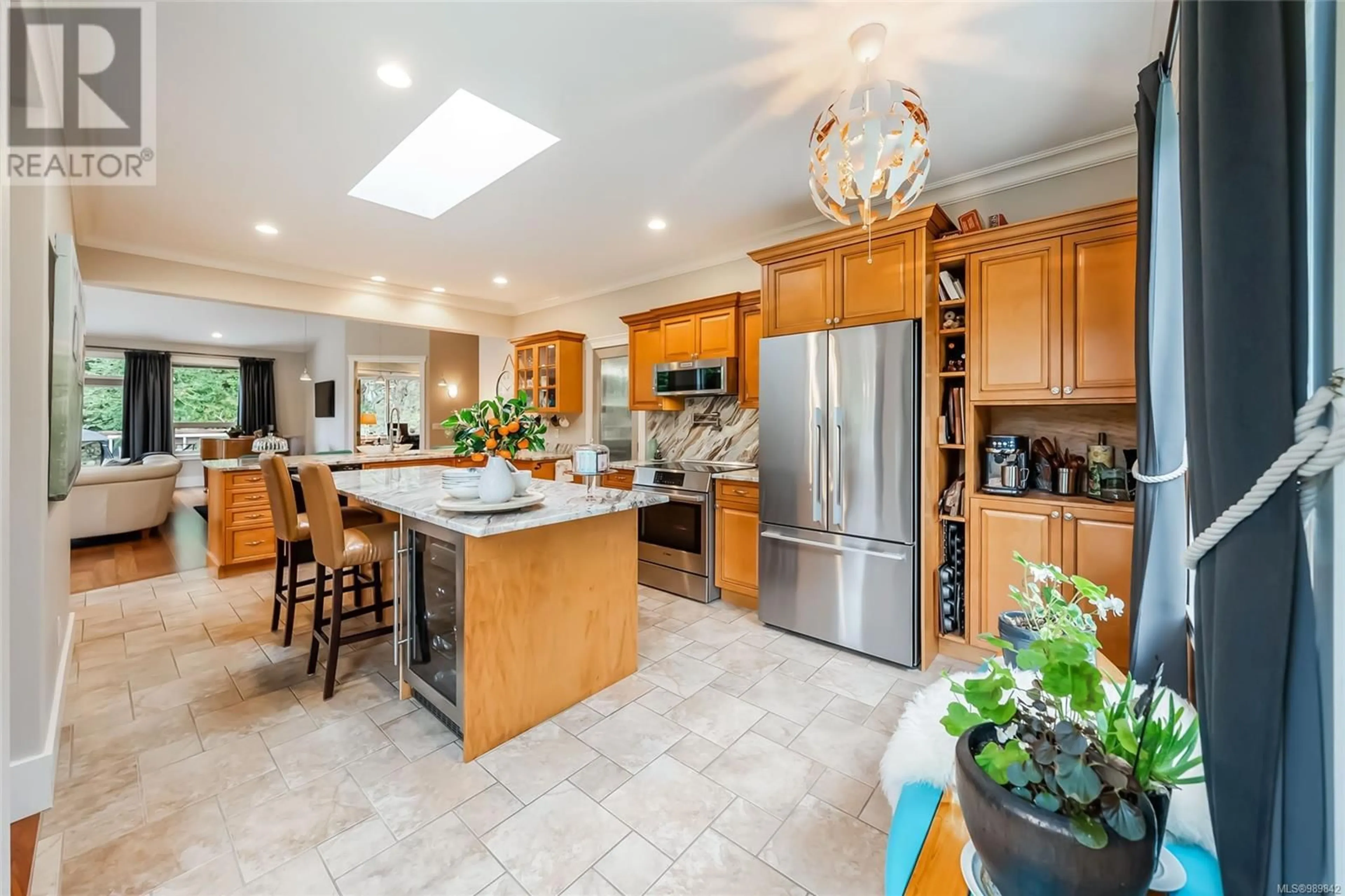 Open concept kitchen, ceramic/tile floor for 3304 Rockhampton Rd, Nanoose Bay British Columbia V9P9H5