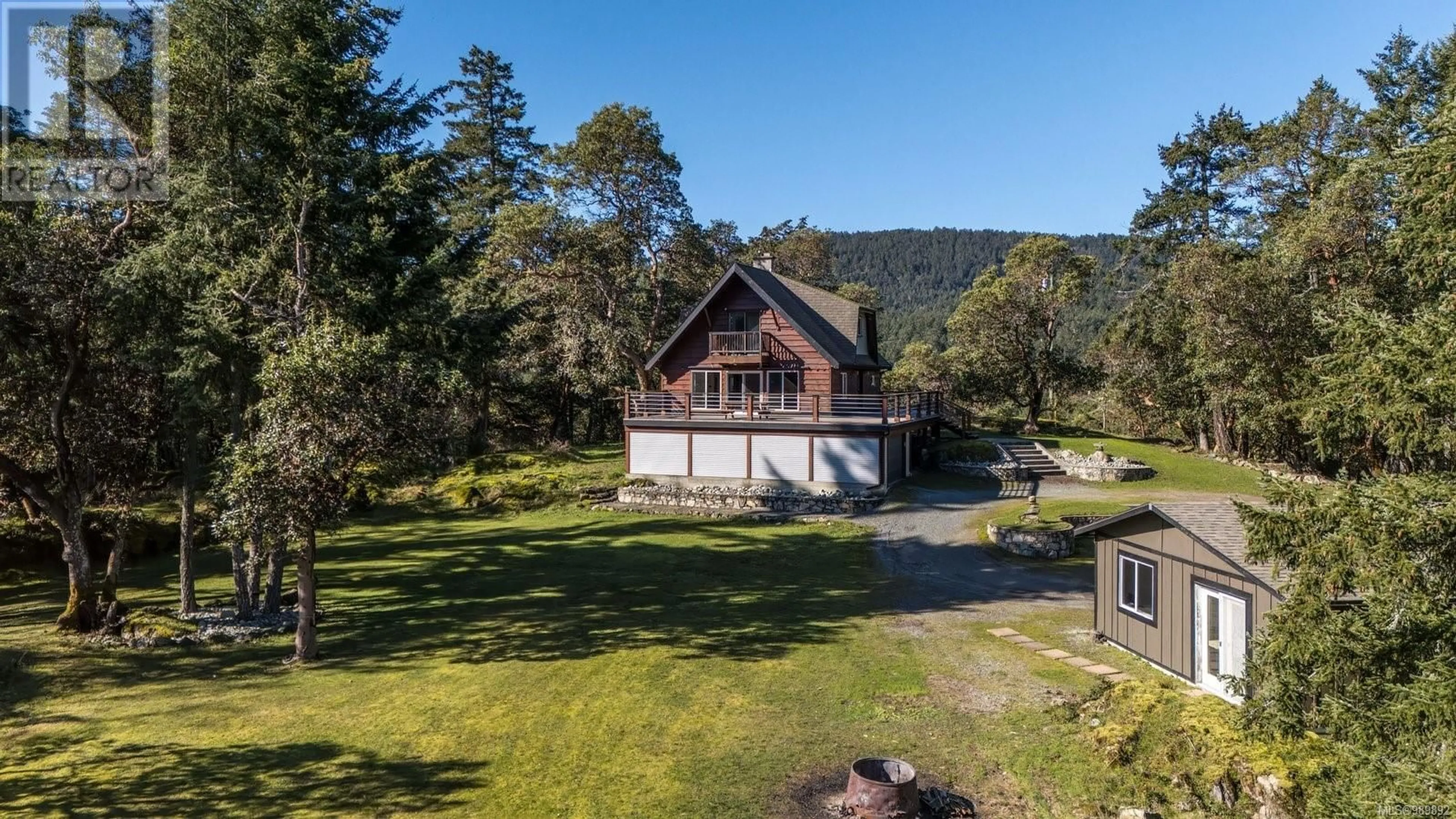 A pic from outside/outdoor area/front of a property/back of a property/a pic from drone, water/lake/river/ocean view for 62 Hartland Ave, Saanich British Columbia V9E1L7