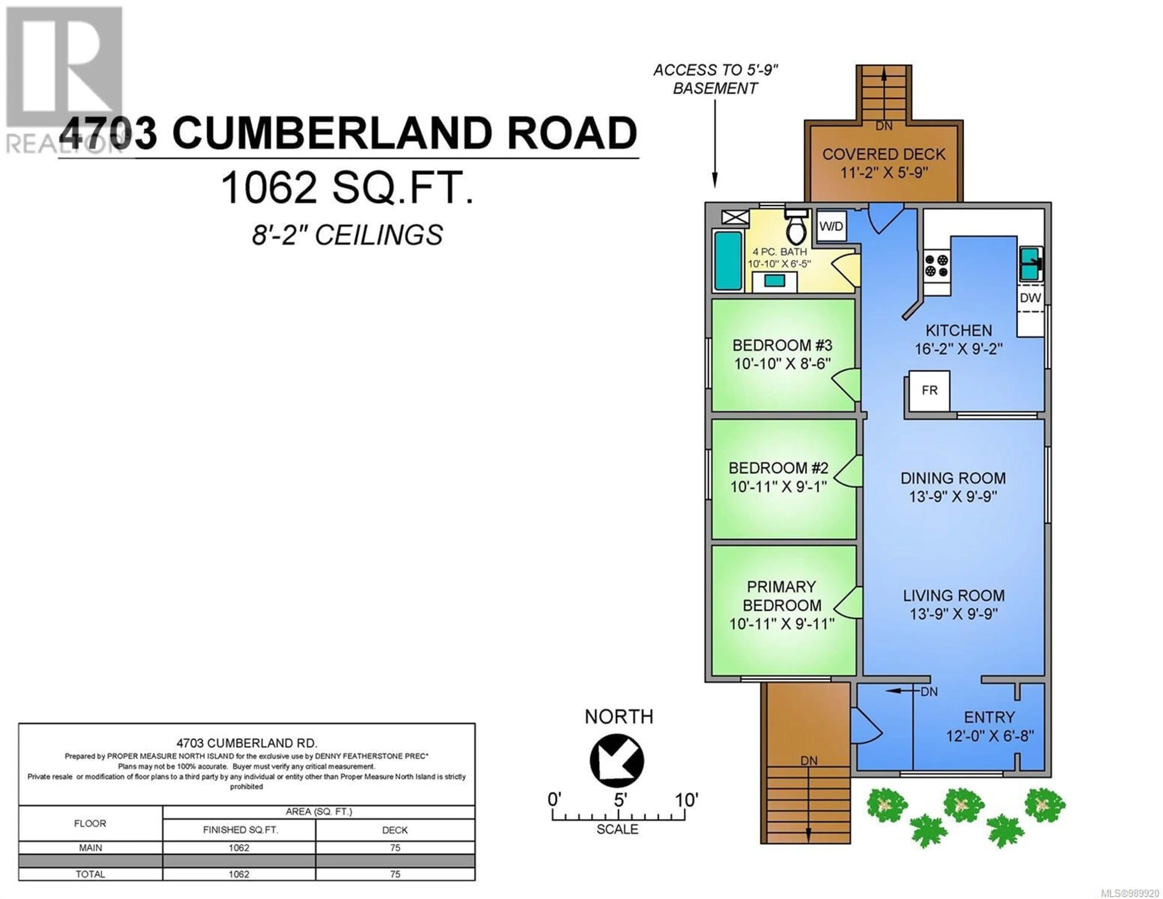 Floor plan for SL3 4703 Cumberland Rd, Cumberland British Columbia V0R1S0