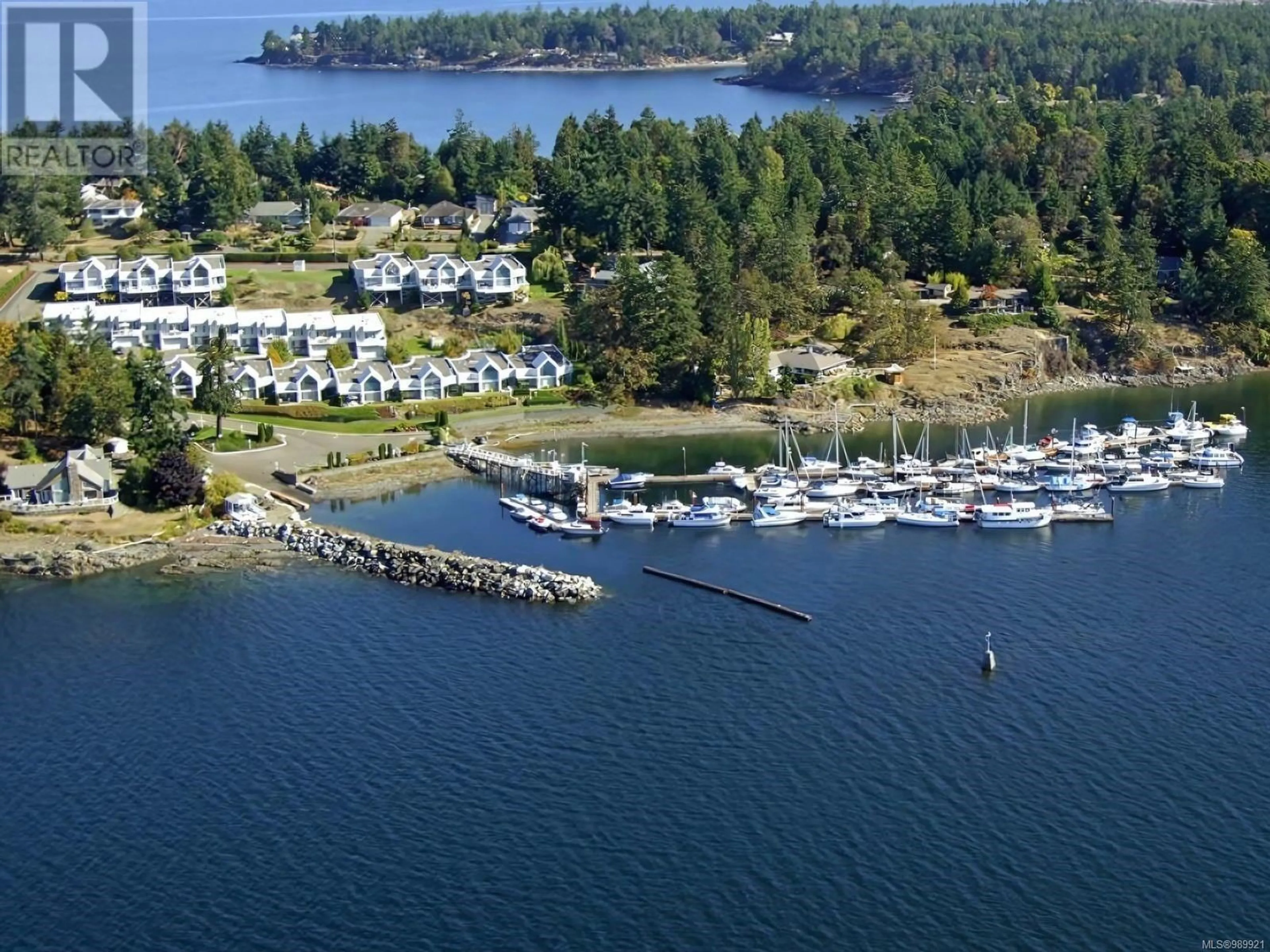 A pic from outside/outdoor area/front of a property/back of a property/a pic from drone, water/lake/river/ocean view for 16 - 1600 BRYNMARL ROAD, Nanoose Bay British Columbia V9P9E1