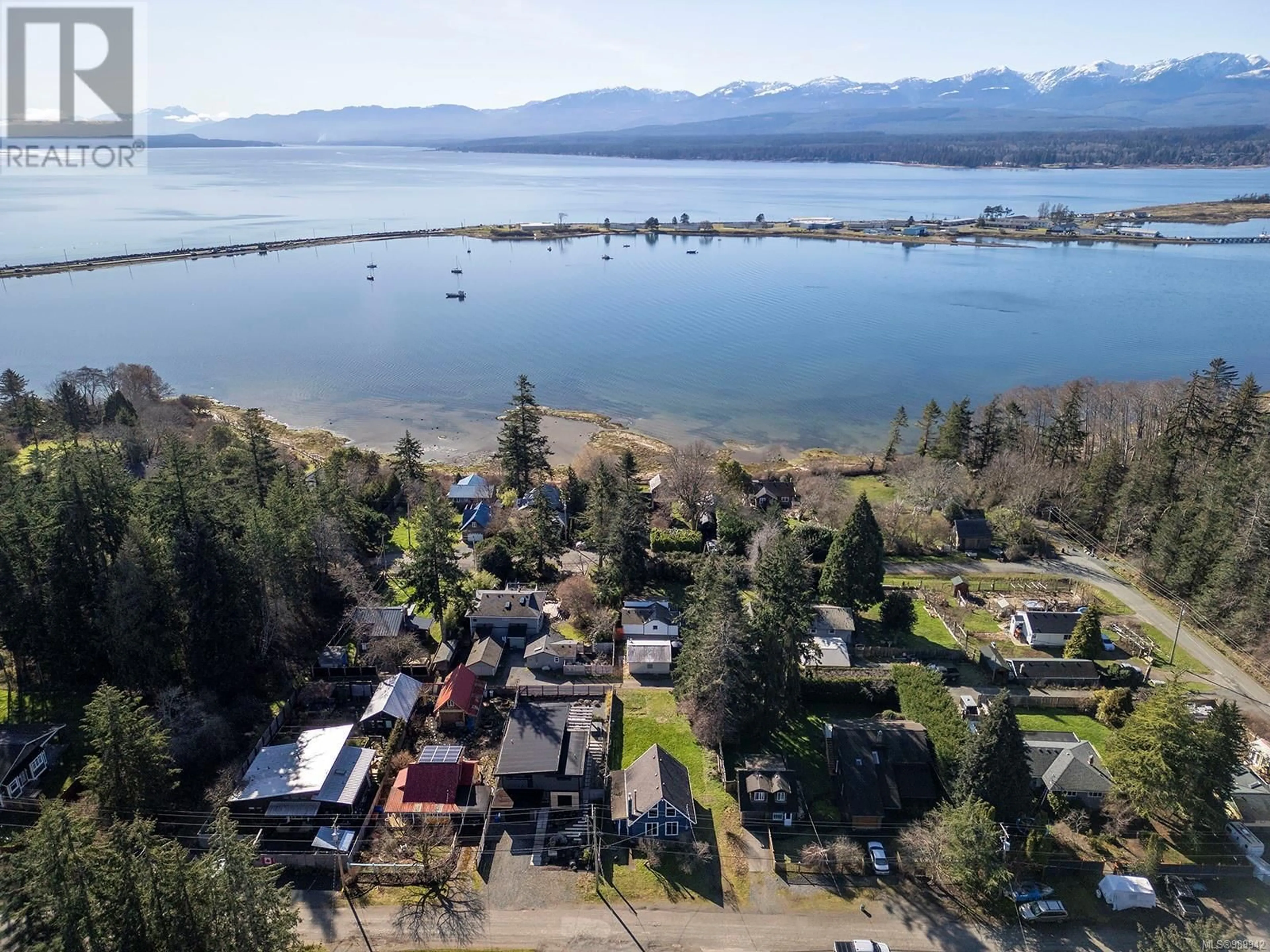 A pic from outside/outdoor area/front of a property/back of a property/a pic from drone, water/lake/river/ocean view for 1319 Docliddle Rd, Comox British Columbia V9M2R4