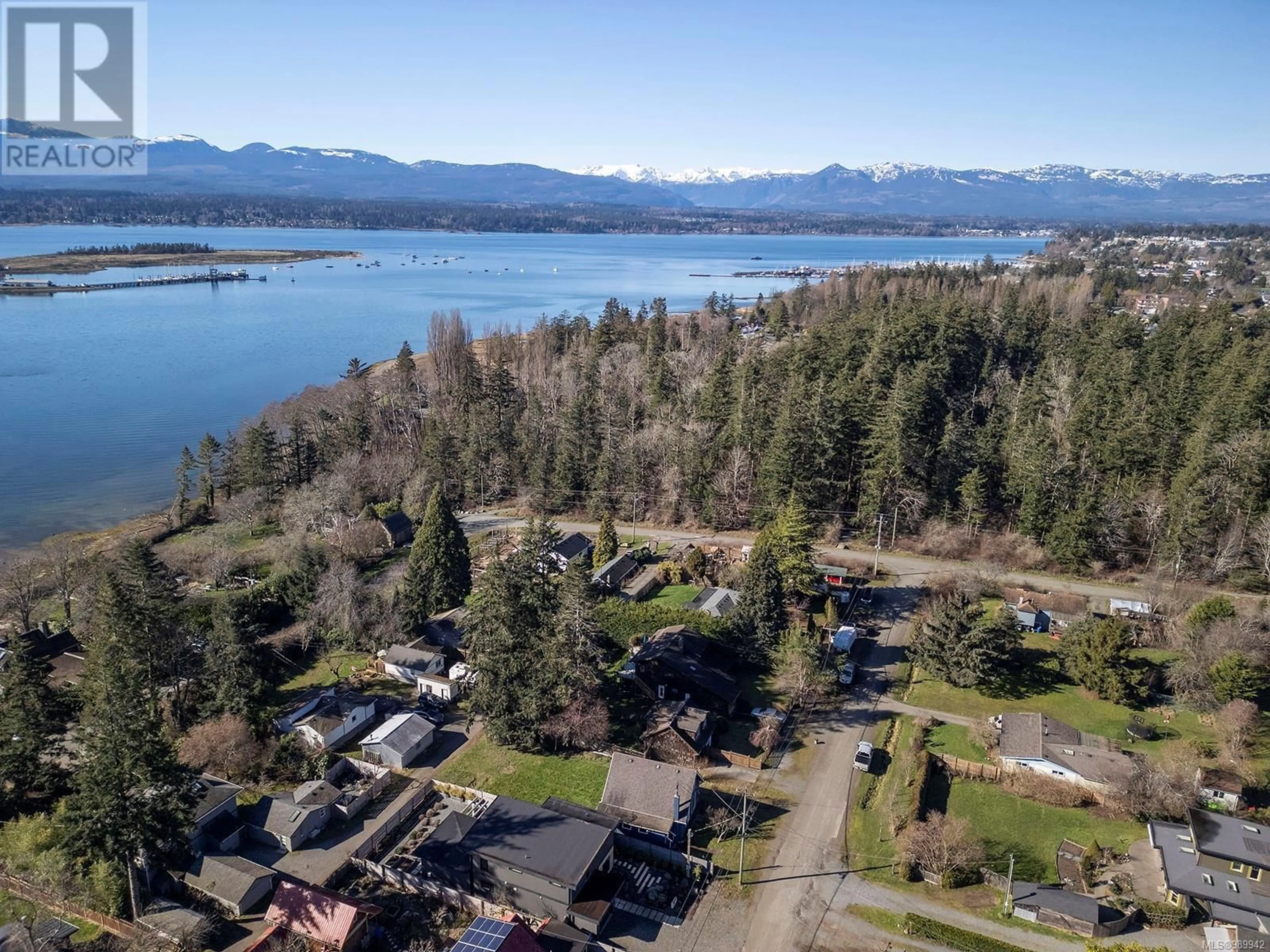 A pic from outside/outdoor area/front of a property/back of a property/a pic from drone, water/lake/river/ocean view for 1319 Docliddle Rd, Comox British Columbia V9M2R4