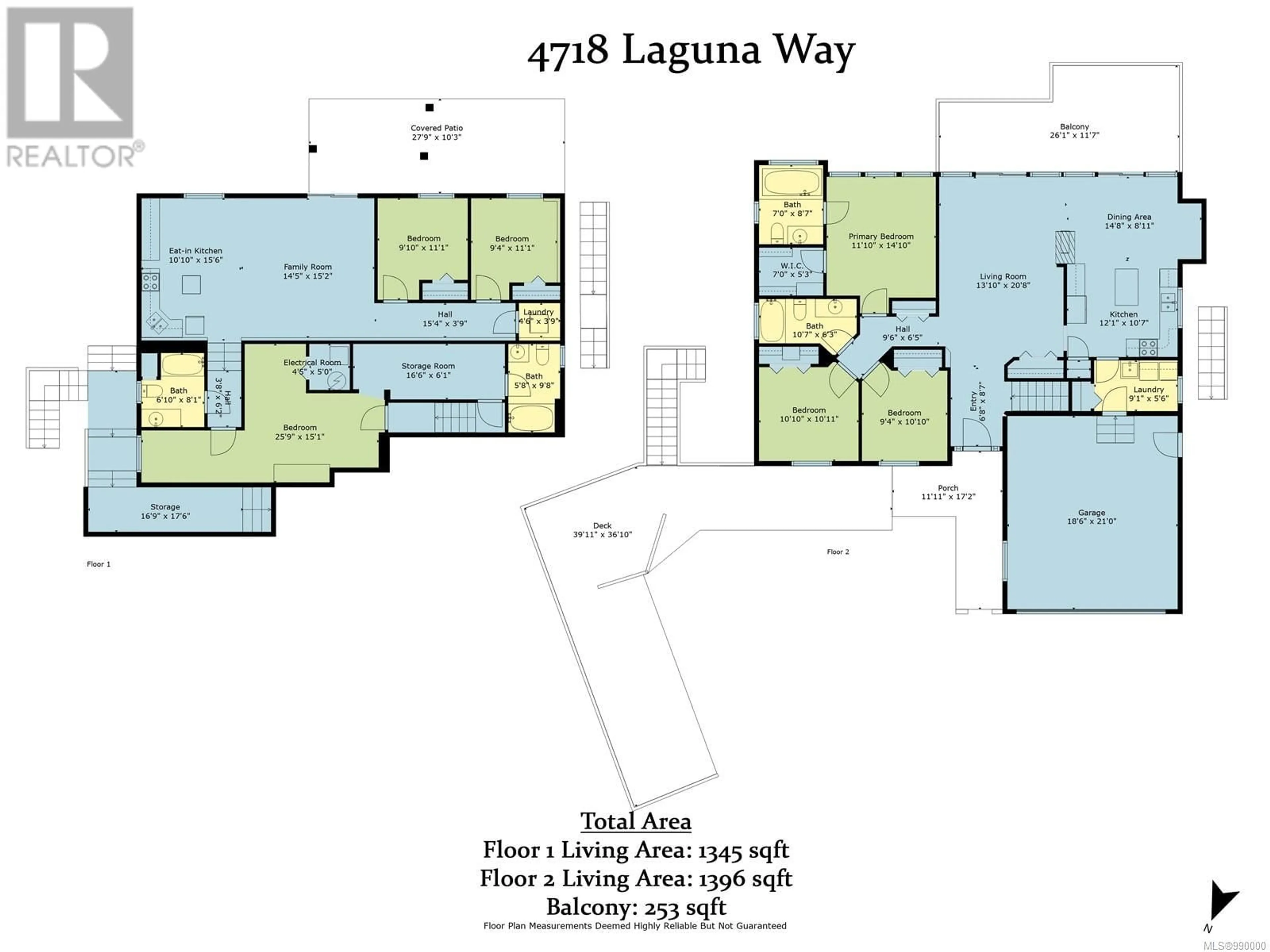 Floor plan for 4718 Laguna Way, Nanaimo British Columbia V9T5C3