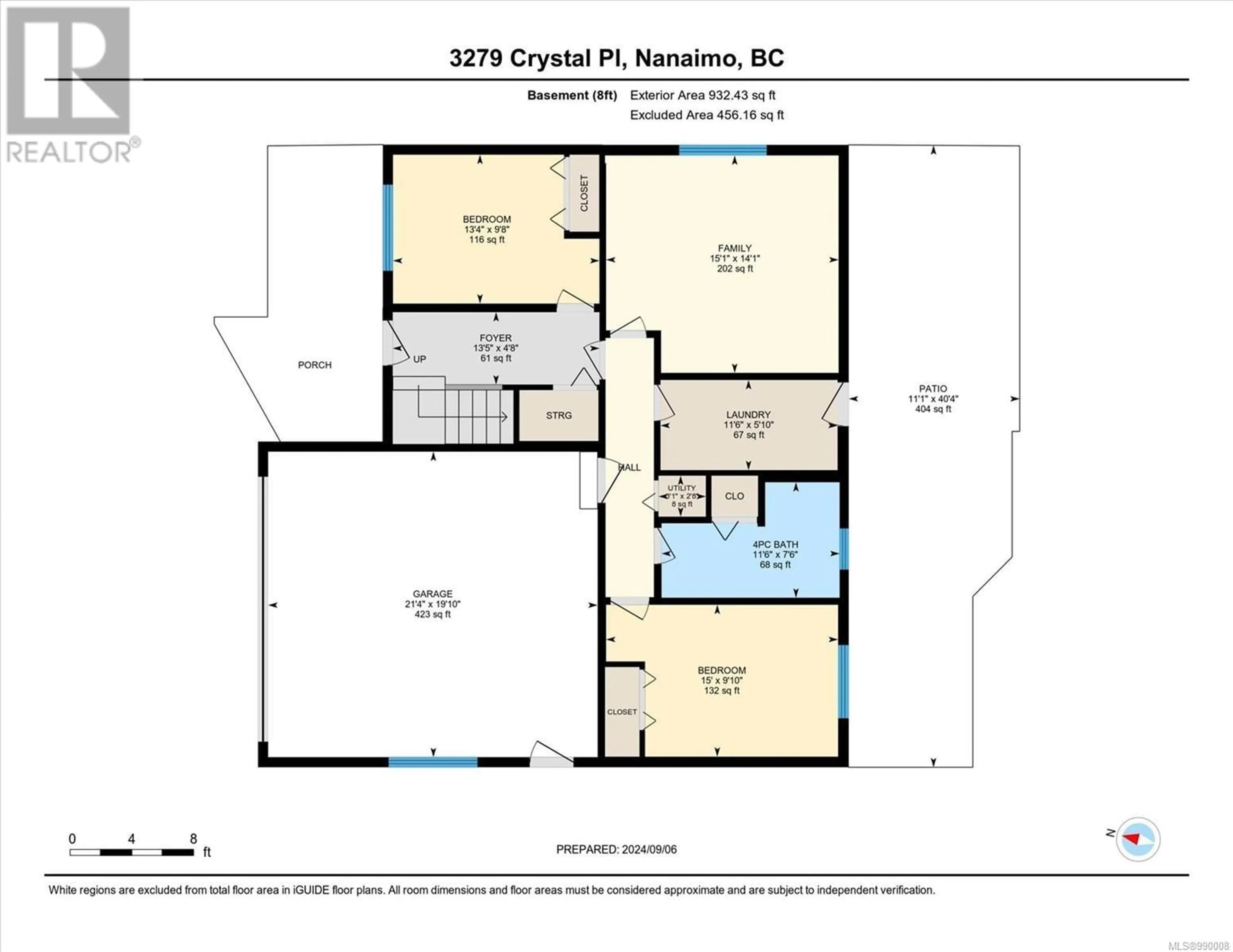 Floor plan for 3279 Crystal Pl, Nanaimo British Columbia V9T2S2