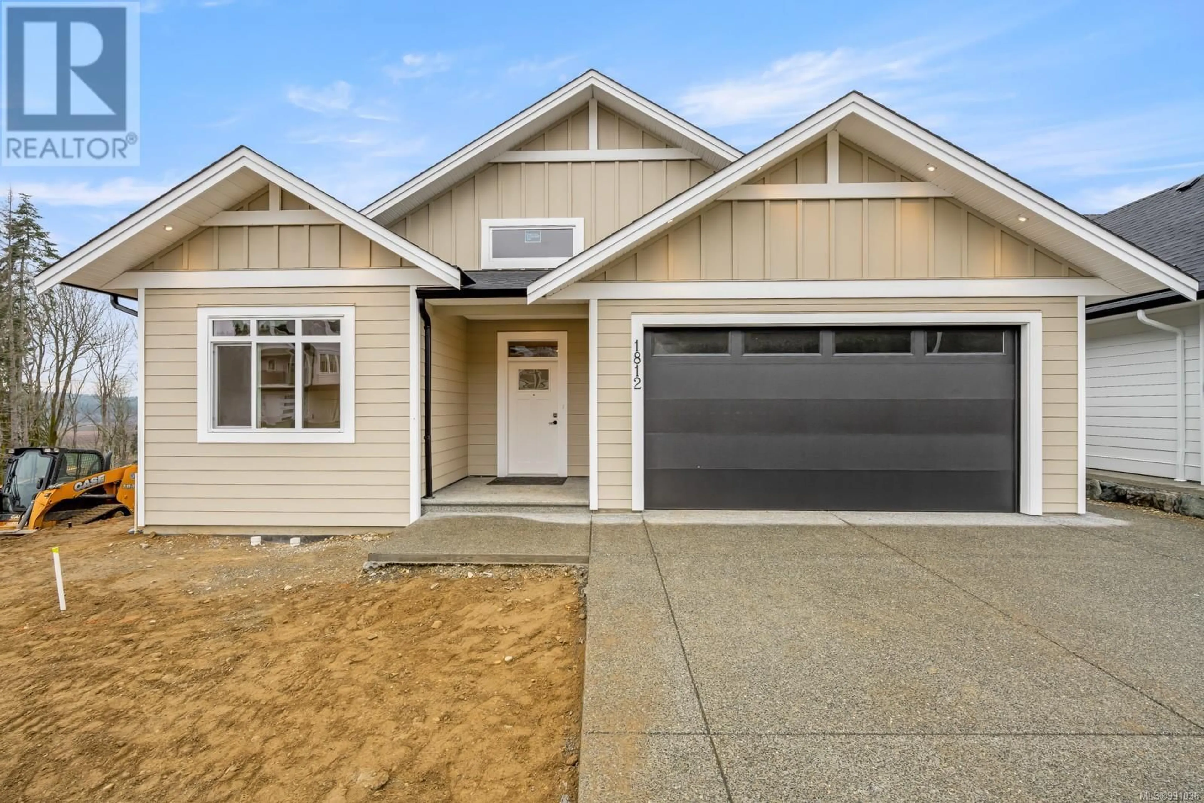 Home with vinyl exterior material, street for 1812 Crown Isle Blvd, Courtenay British Columbia V9N0K1