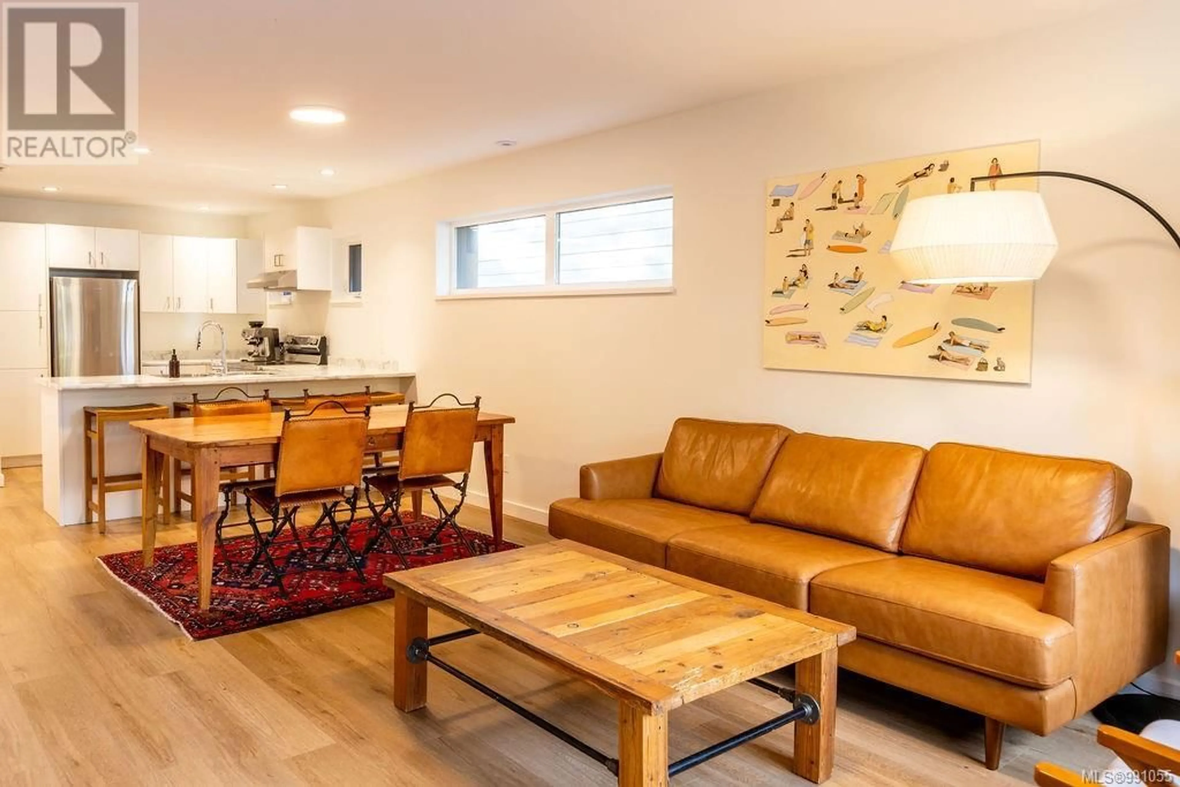 Living room with furniture, wood/laminate floor for 8 1782 St. Jacques Blvd, Ucluelet British Columbia V0R3A0