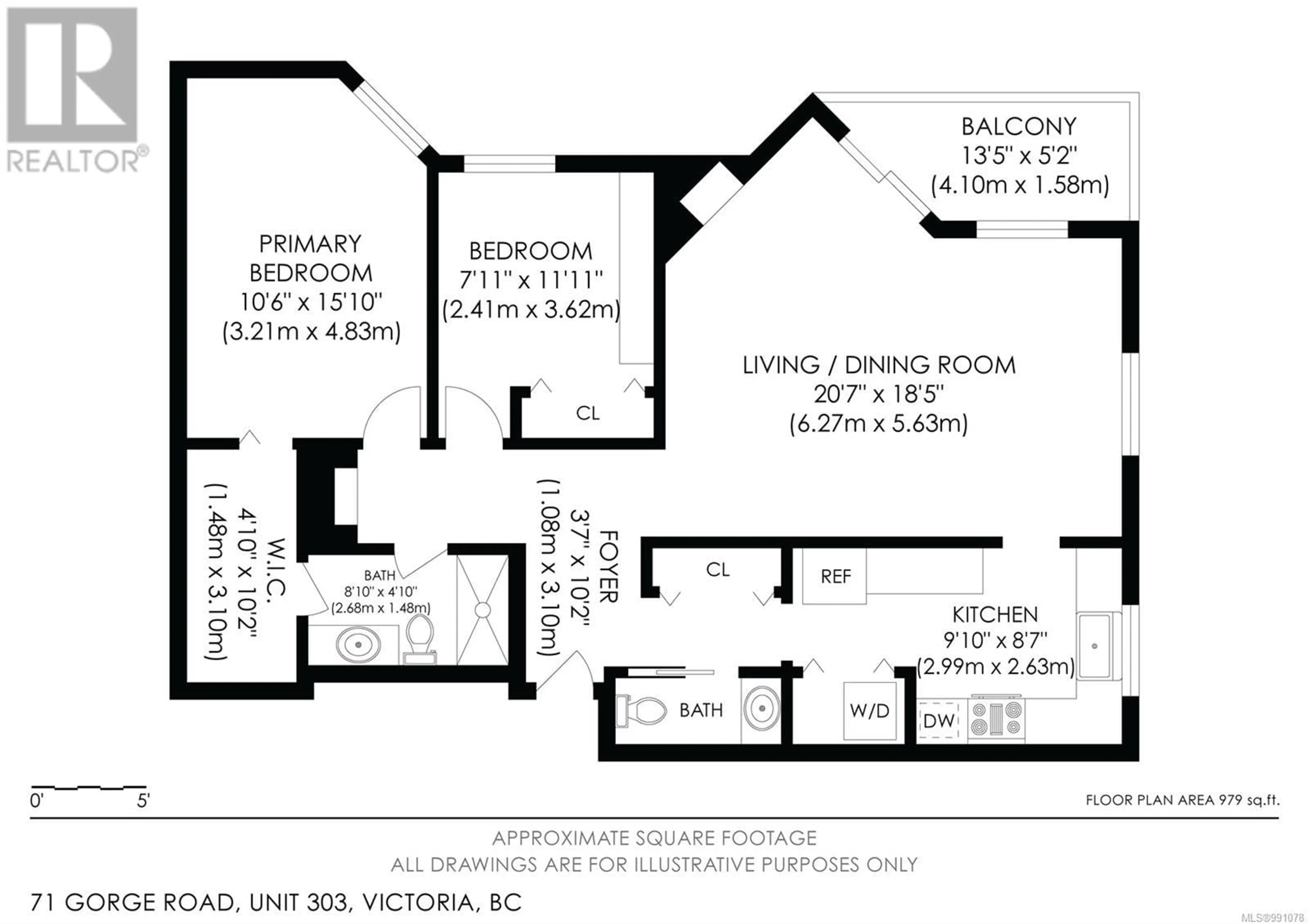 Floor plan for 303 71 Gorge Rd W, Saanich British Columbia V9A1L9