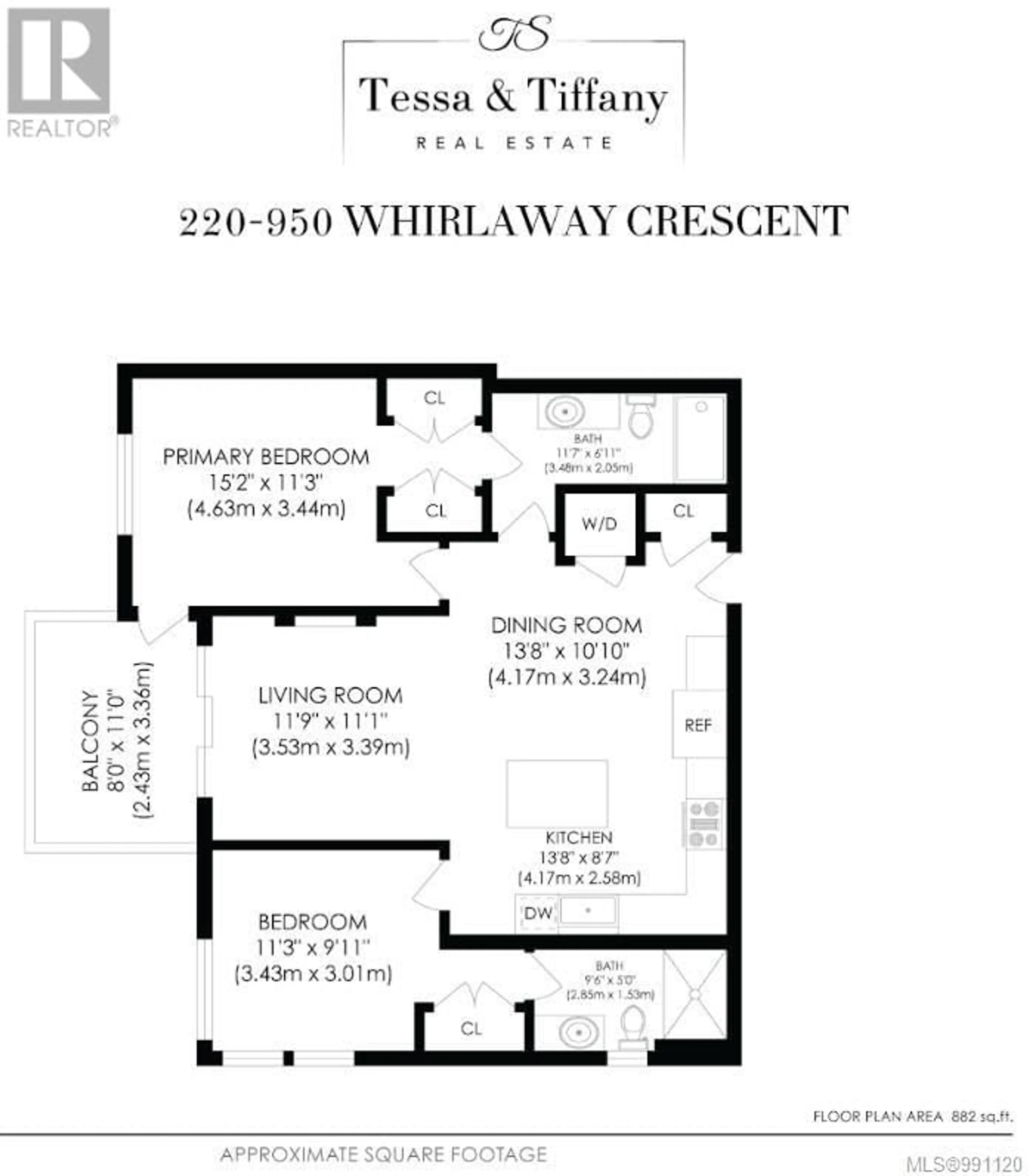 Floor plan for 220 - 950 WHIRLAWAY CRESCENT, Langford British Columbia V9B6W6