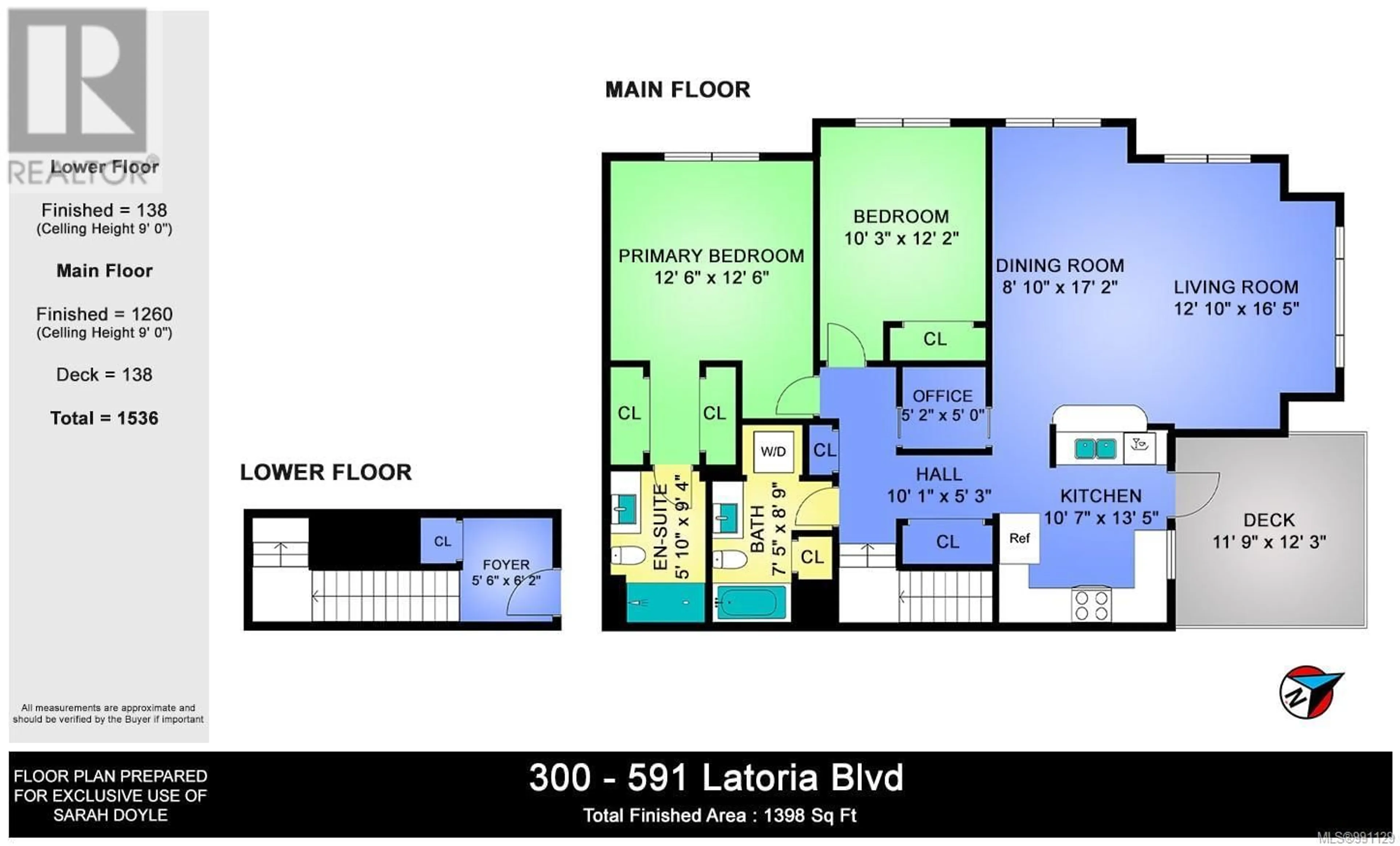 Floor plan for 300 - 591 LATORIA ROAD, Colwood British Columbia V9C2Z9
